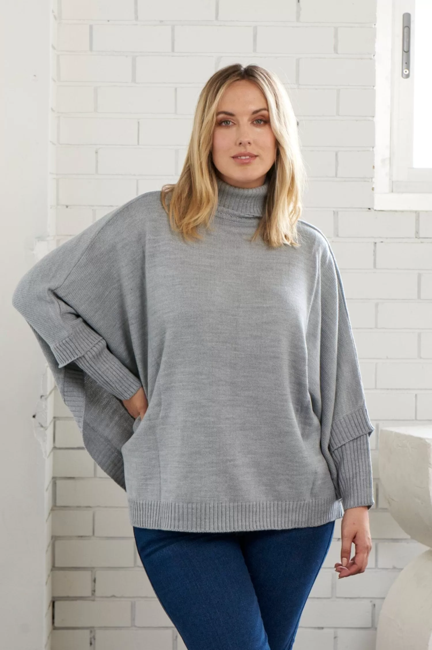 Carolina Knitwear*Ada Knit Jumper Grey