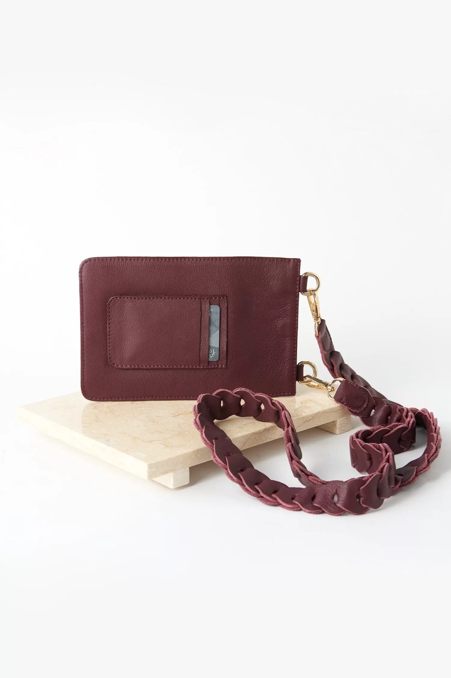 Carolina Mobile Phone Straps & Holders | Cross Body*Adelina Mobile Phone Holder Burgundy Soft Leather