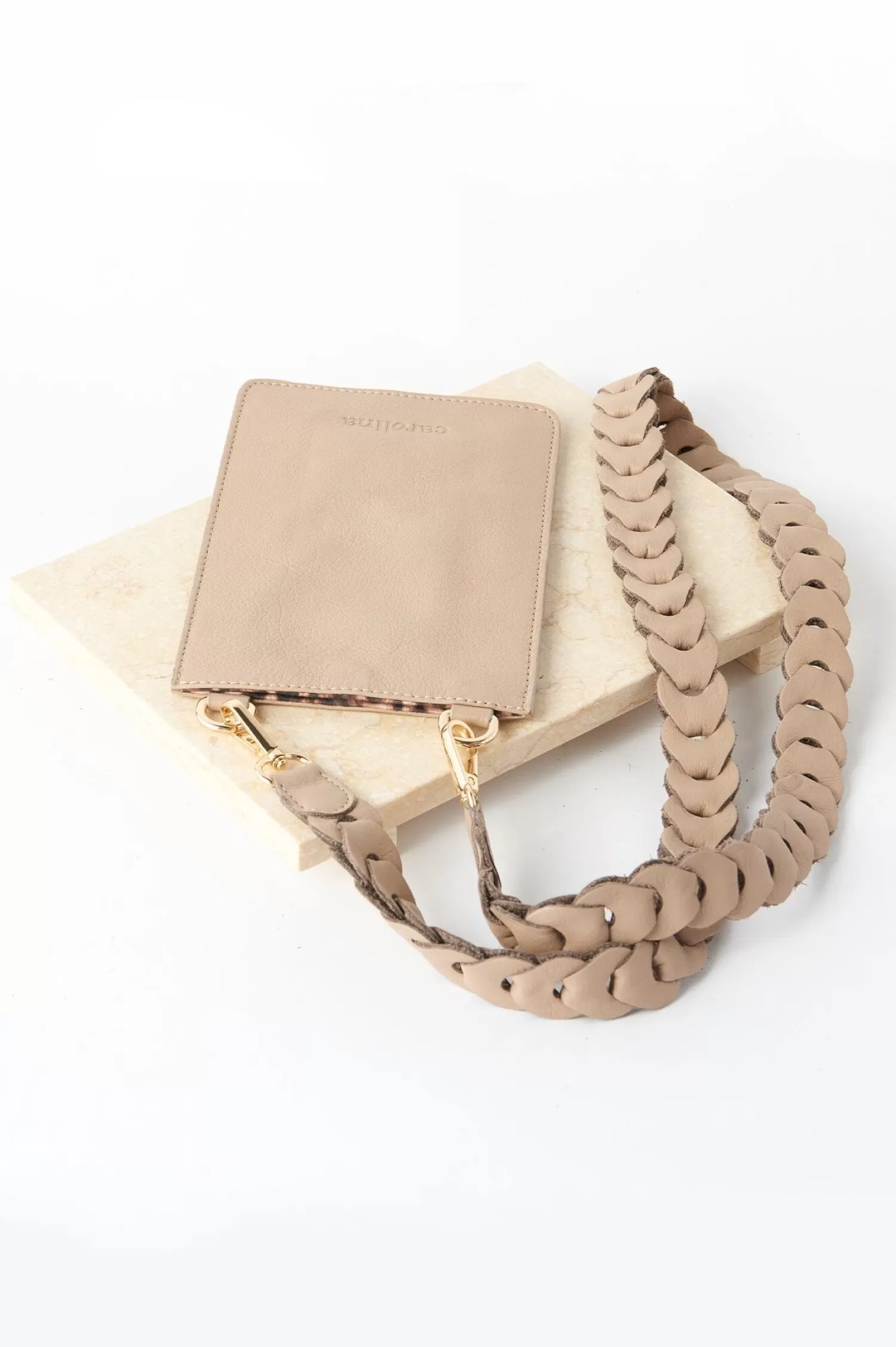 Carolina Mobile Phone Straps & Holders | Cross Body*Adelina Mobile Phone Holder Nude Soft Leather