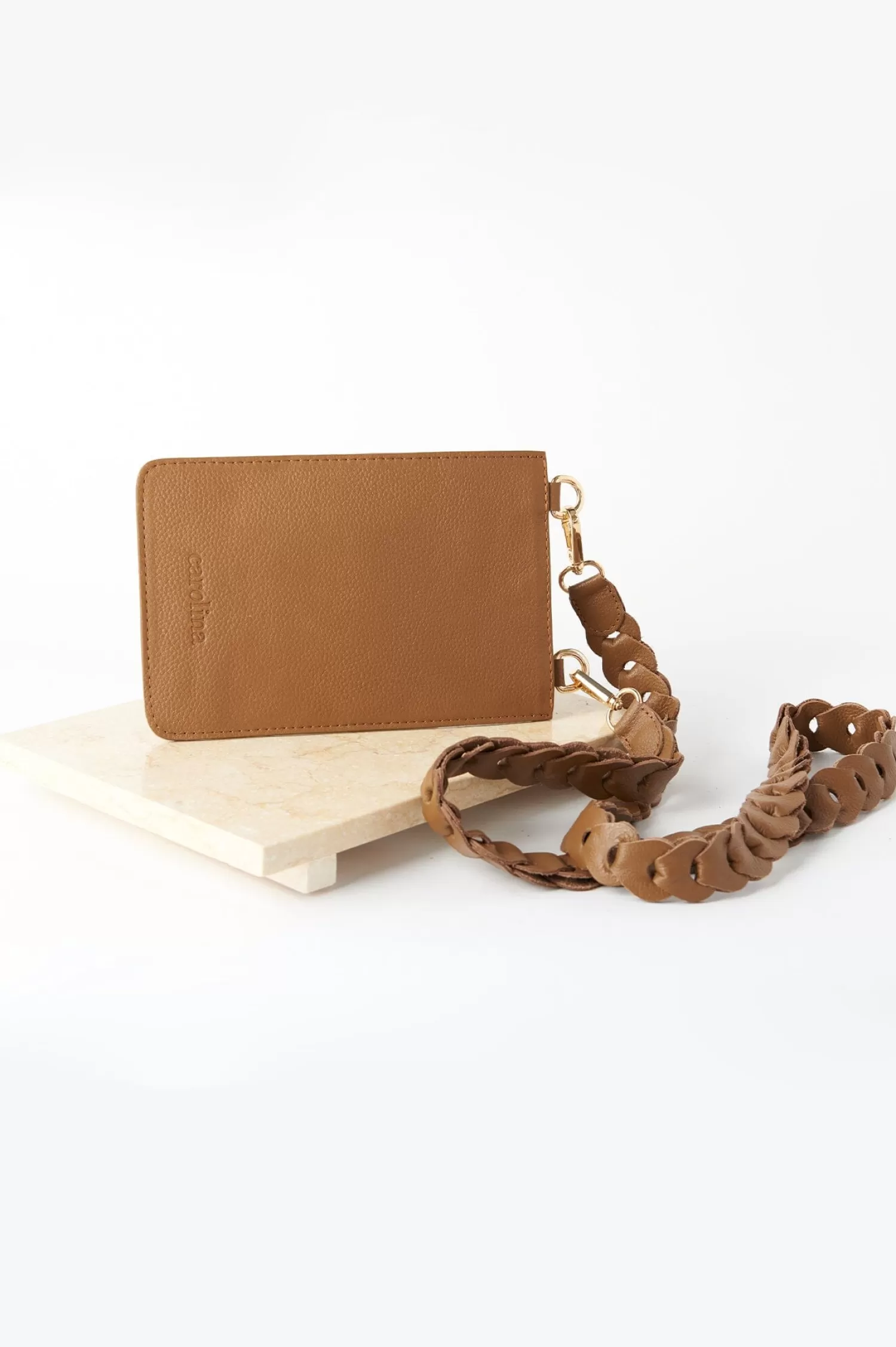 Carolina Mobile Phone Straps & Holders | Cross Body*Adelina Mobile Phone Holder Tan Soft Leather