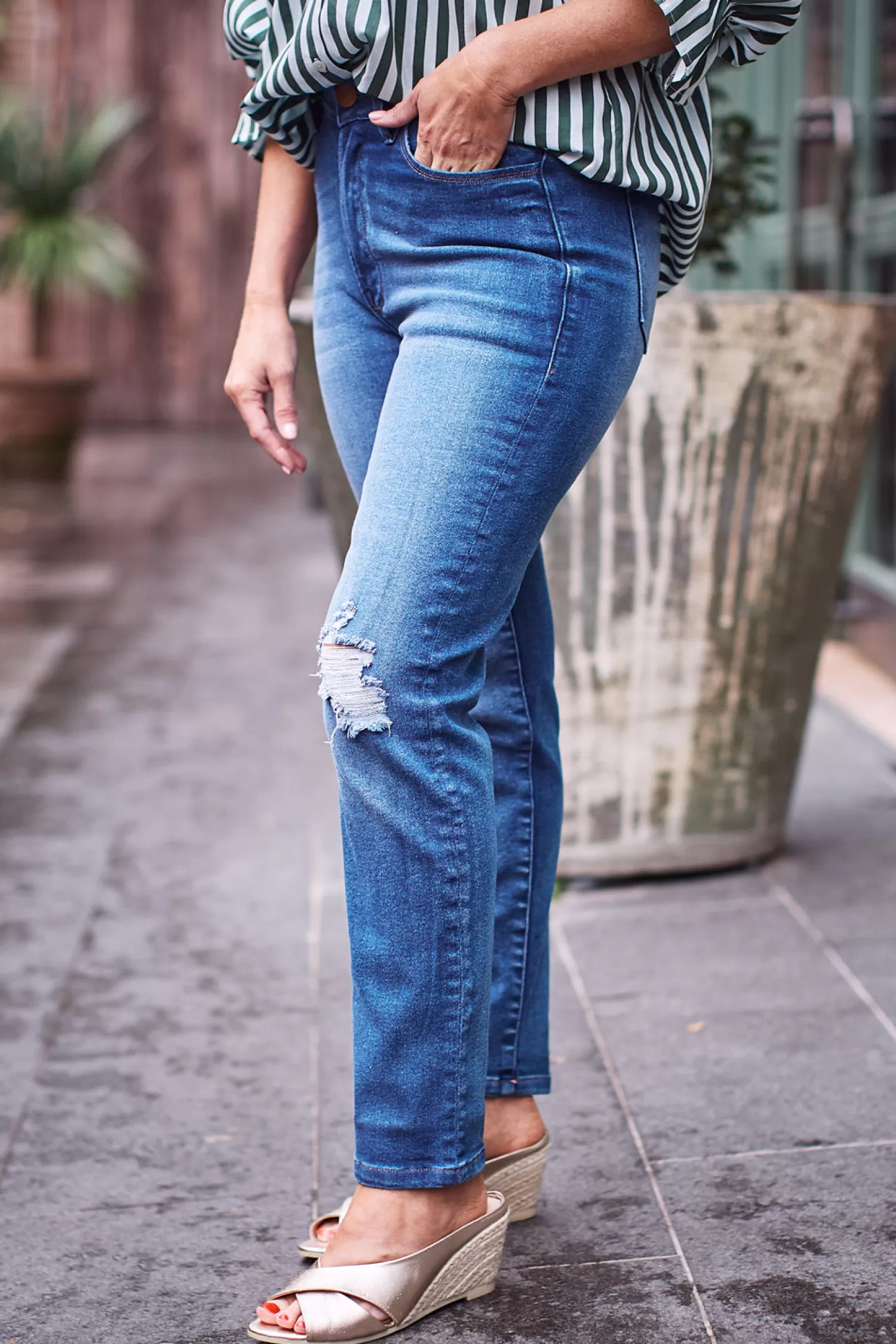 Carolina Jeans*Alessia Straight Jeans Denim Blue