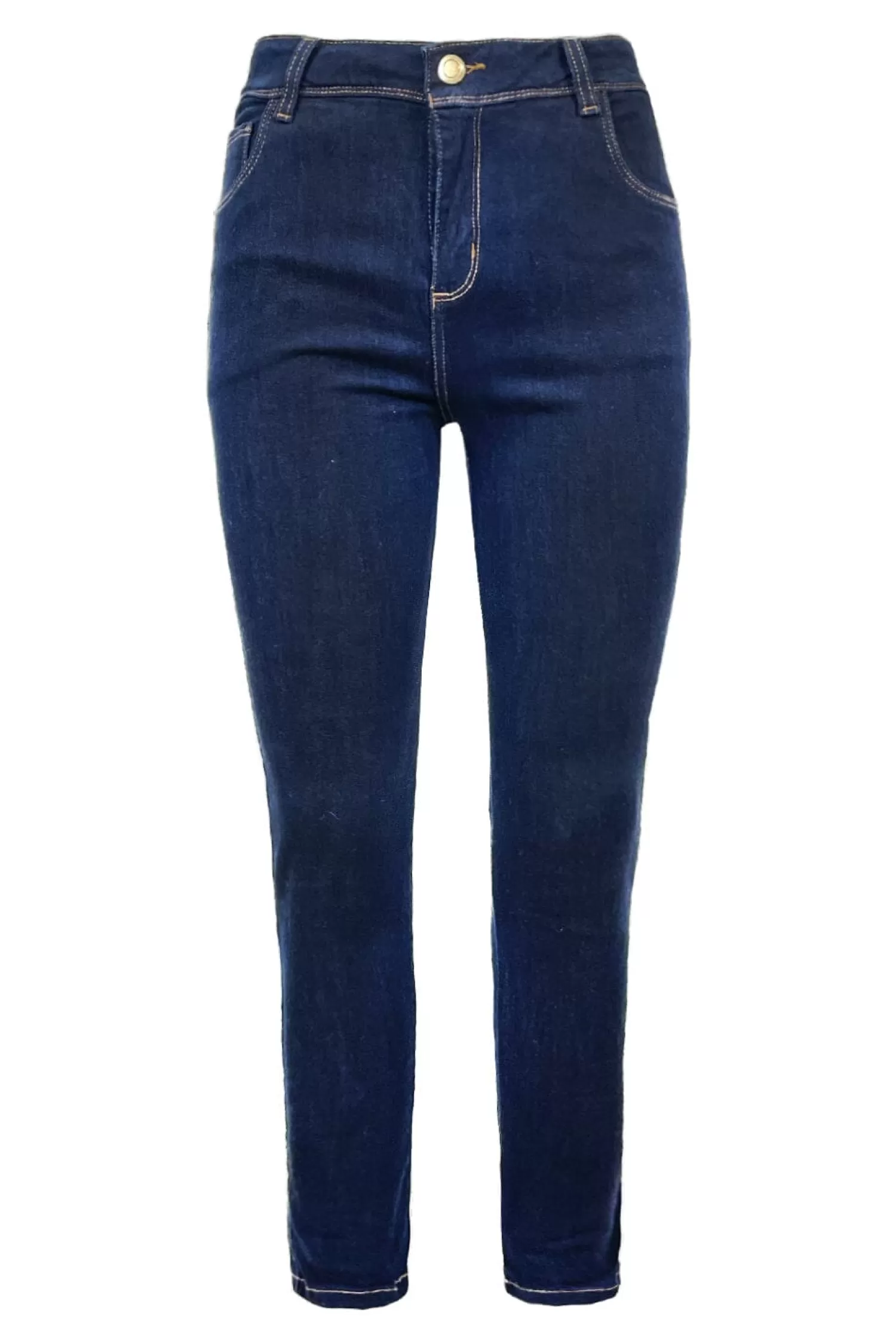 Carolina Jeans*Amber Skinny Jeans Dark Denim Blue High Rise