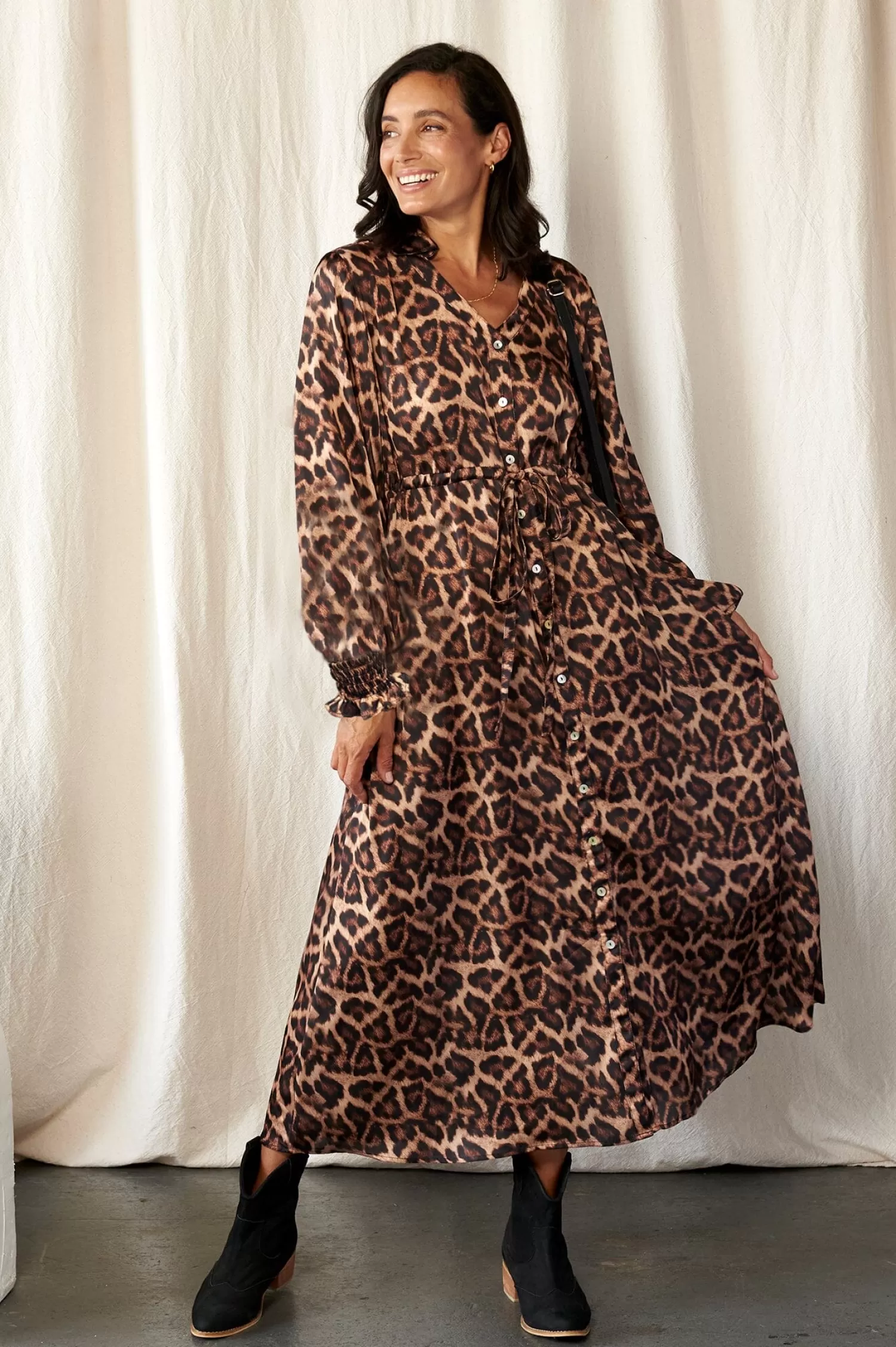 Carolina Long Sleeve*Anika Animal Print Dress