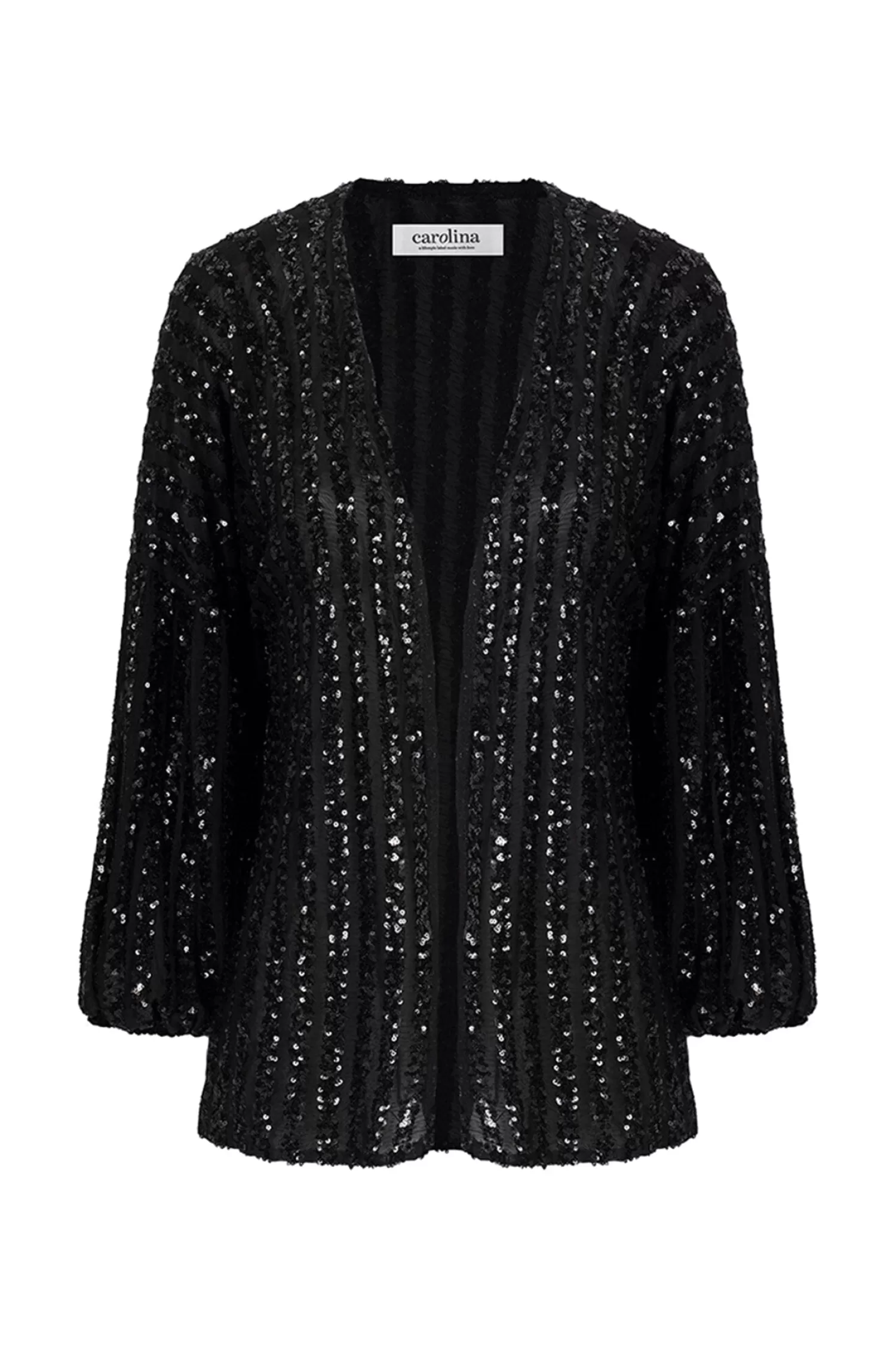 Carolina Capes & Kaftans*Aria Cape Black with Sequins