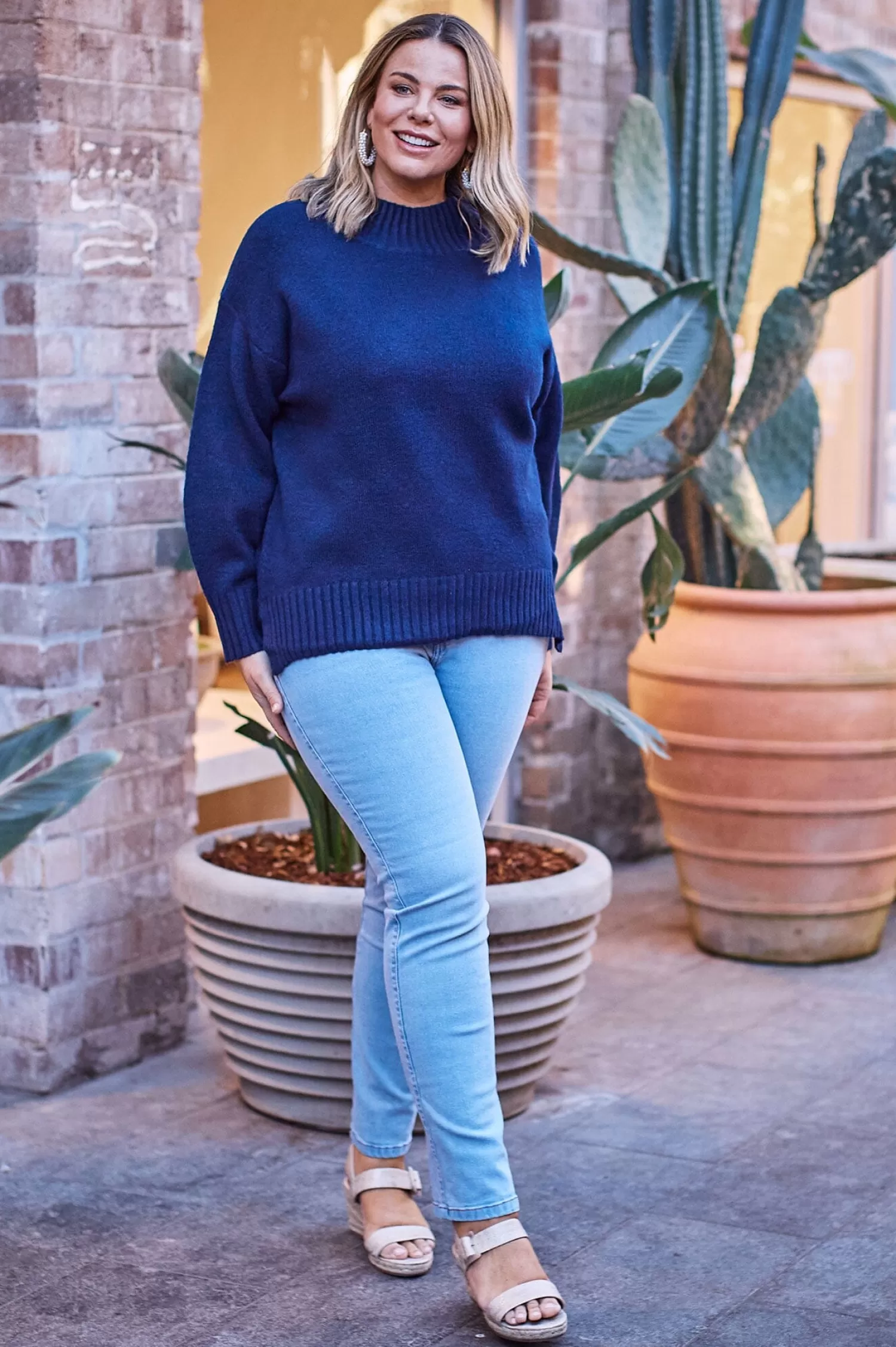 Carolina Knitwear*Aspen Jumper Navy