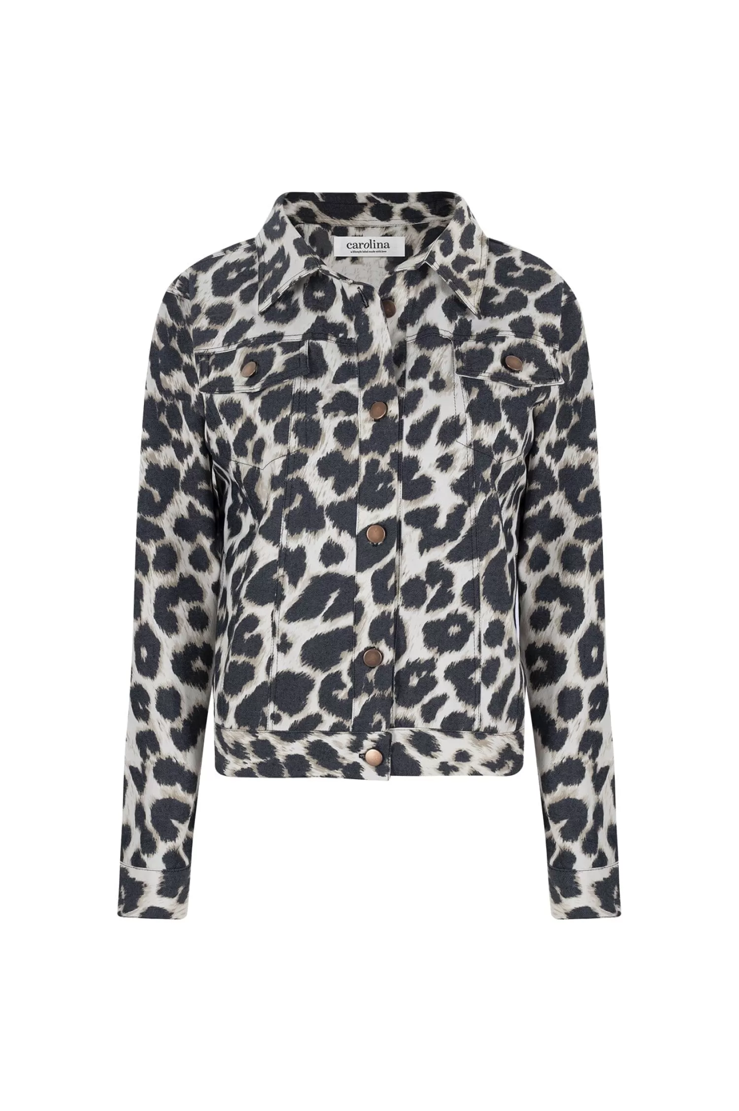 Carolina Jackets*Ava Animal Print Jacket Cream