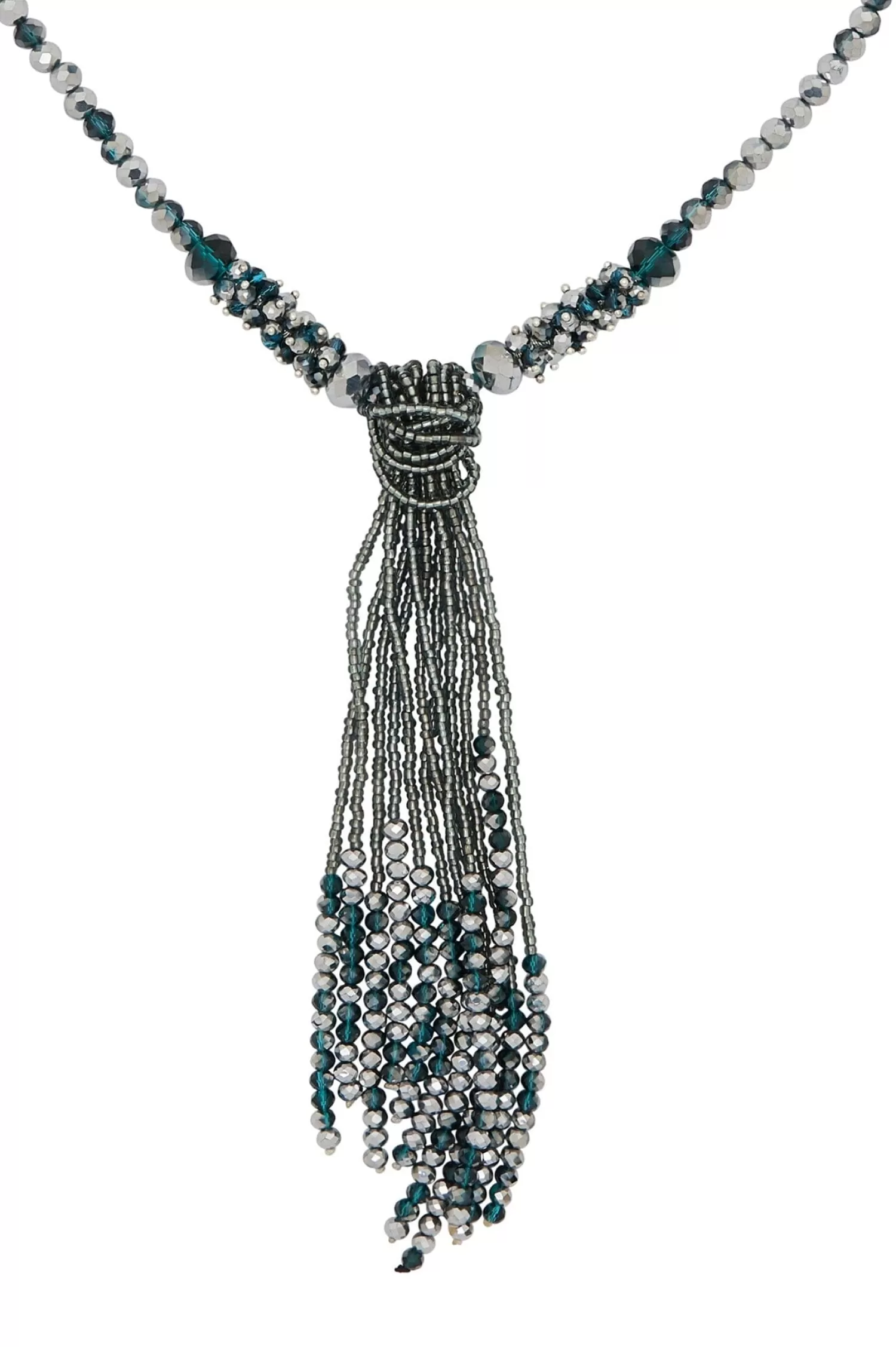 Carolina Necklaces*Avani Necklace Grey and Teal