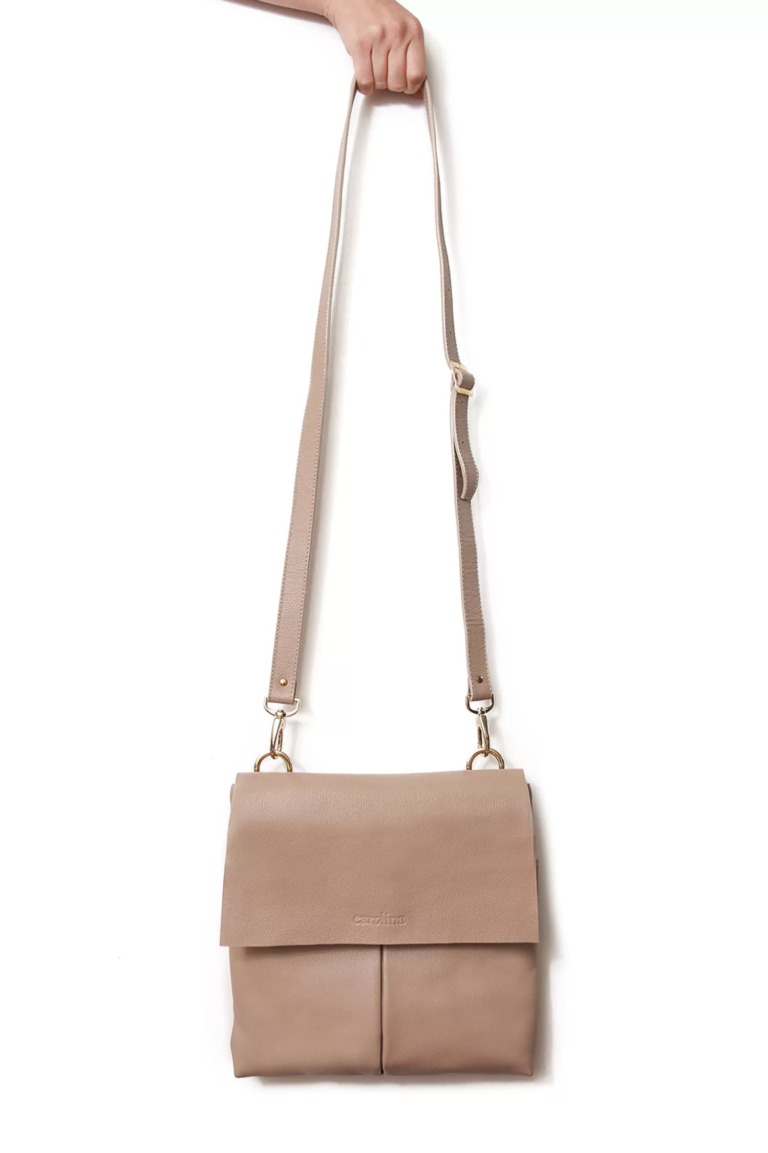 Carolina Cross Body | Handbags*Barcelona Leather Handbag Nude Soft Leather