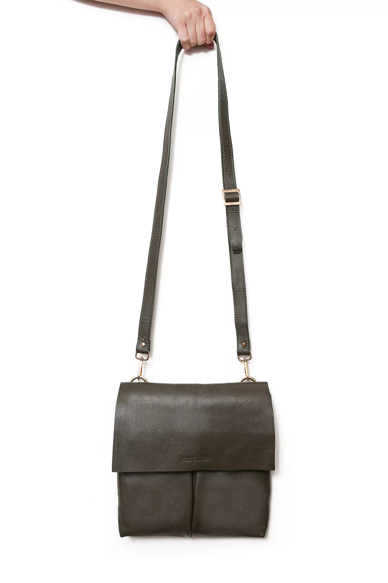 Carolina Cross Body | Handbags*Barcelona Leather Handbag Olive Soft Leather