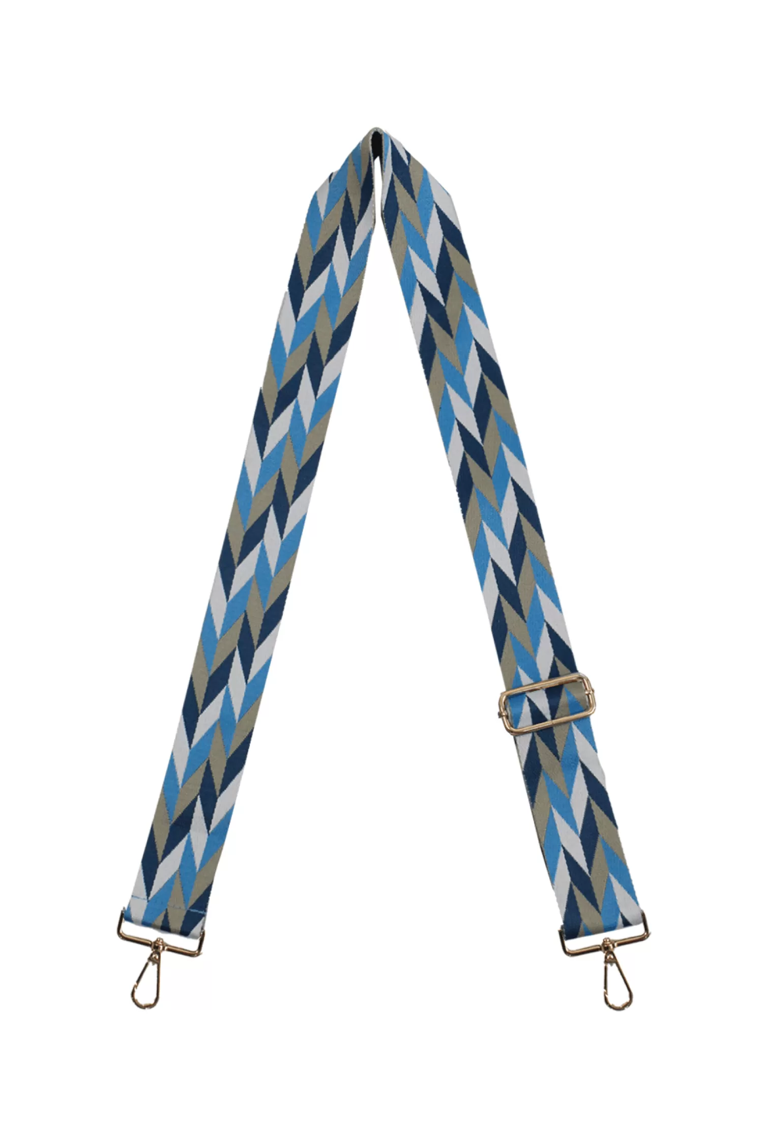 Carolina Bag Straps*Berkley Handbag Strap Blue in Gold