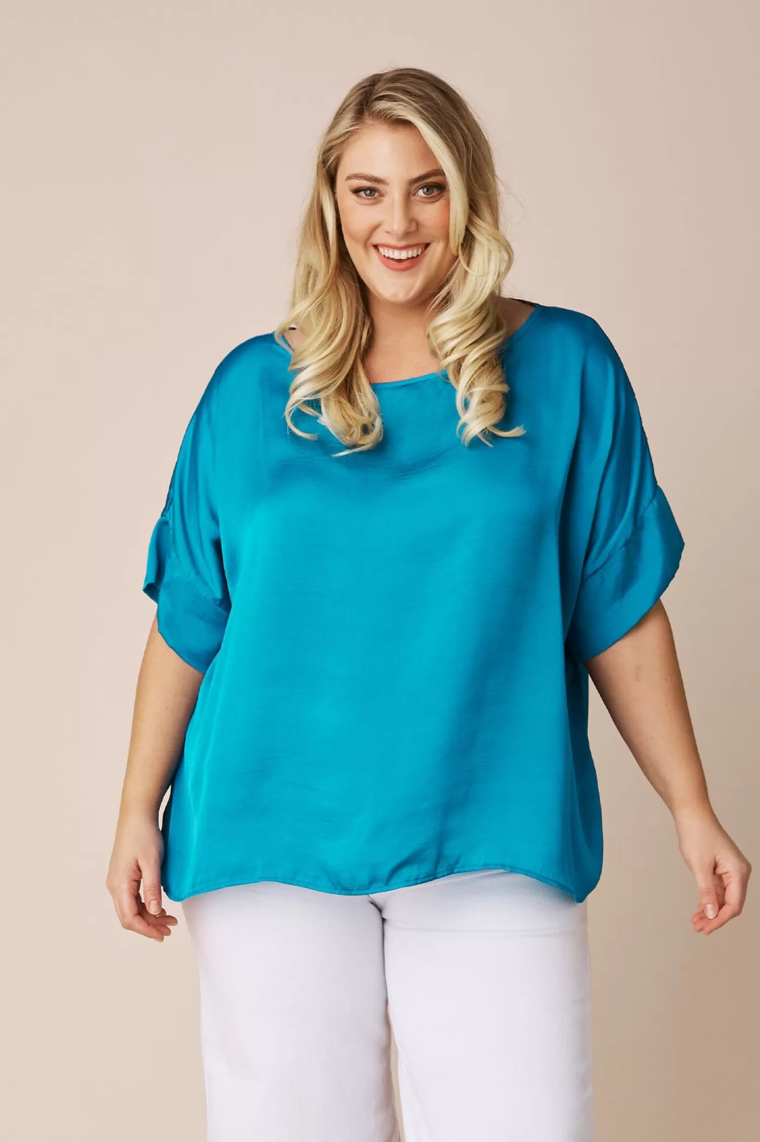 Carolina Bianca Tops | Short Sleeve*Bianca Short Sleeve Top Capri Blue