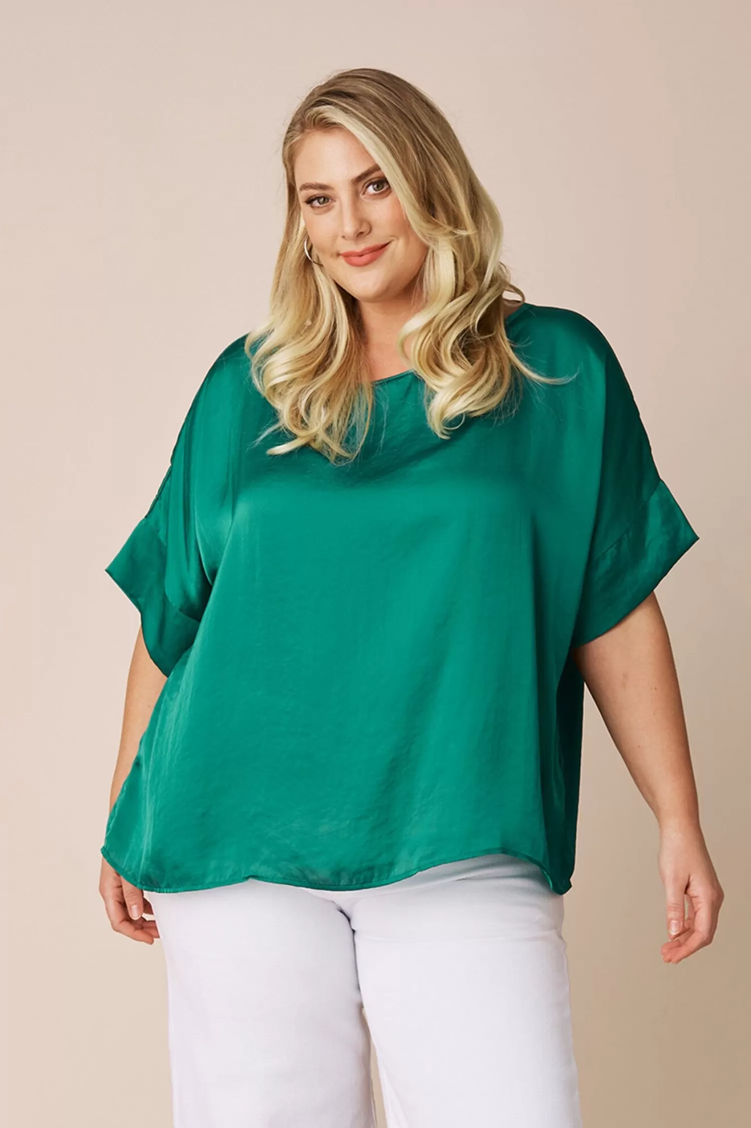 Carolina Bianca Tops | Short Sleeve*Bianca Short Sleeve Top Emerald