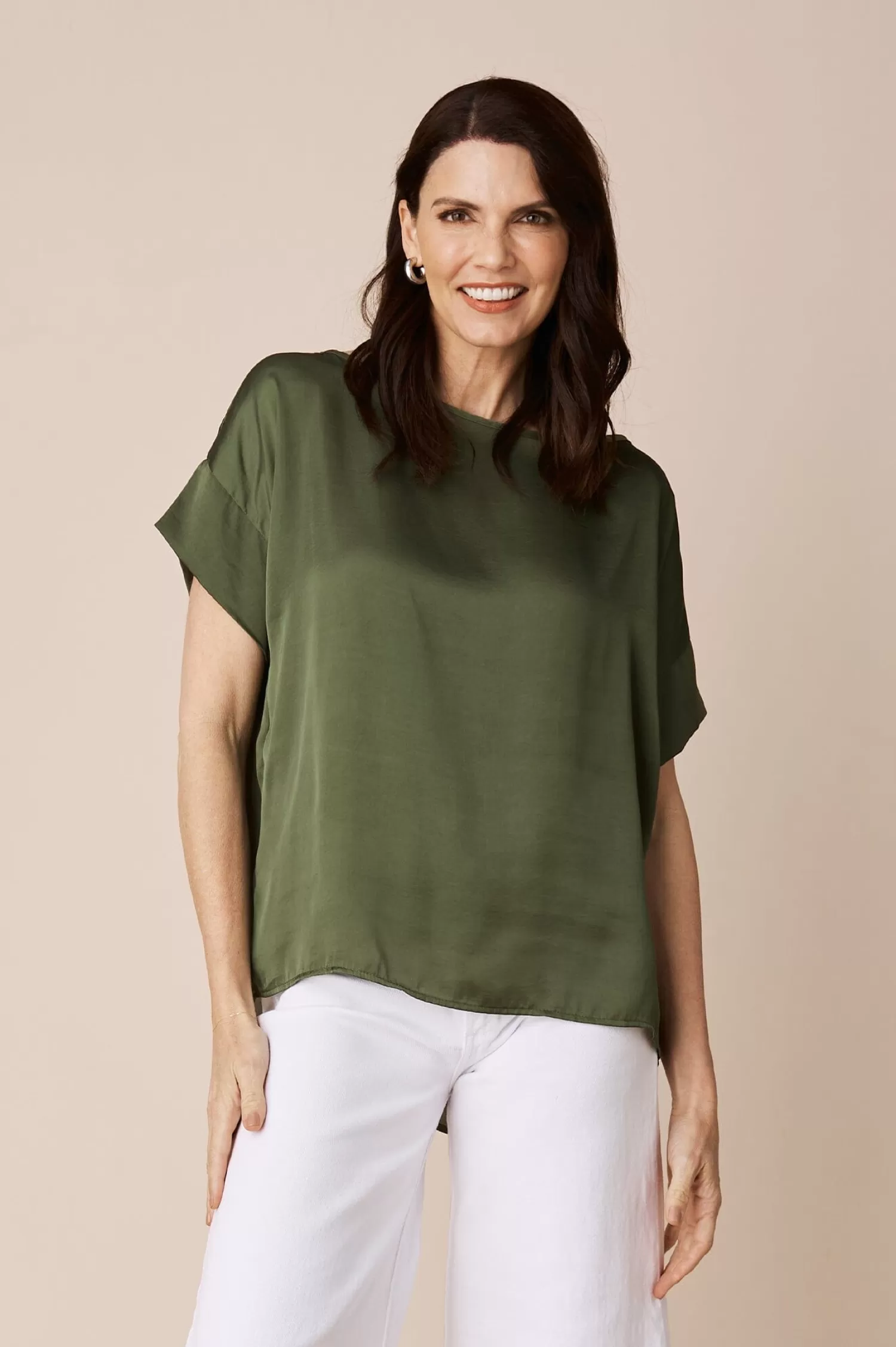 Carolina Bianca Tops | Short Sleeve*Bianca Short Sleeve Top Olive