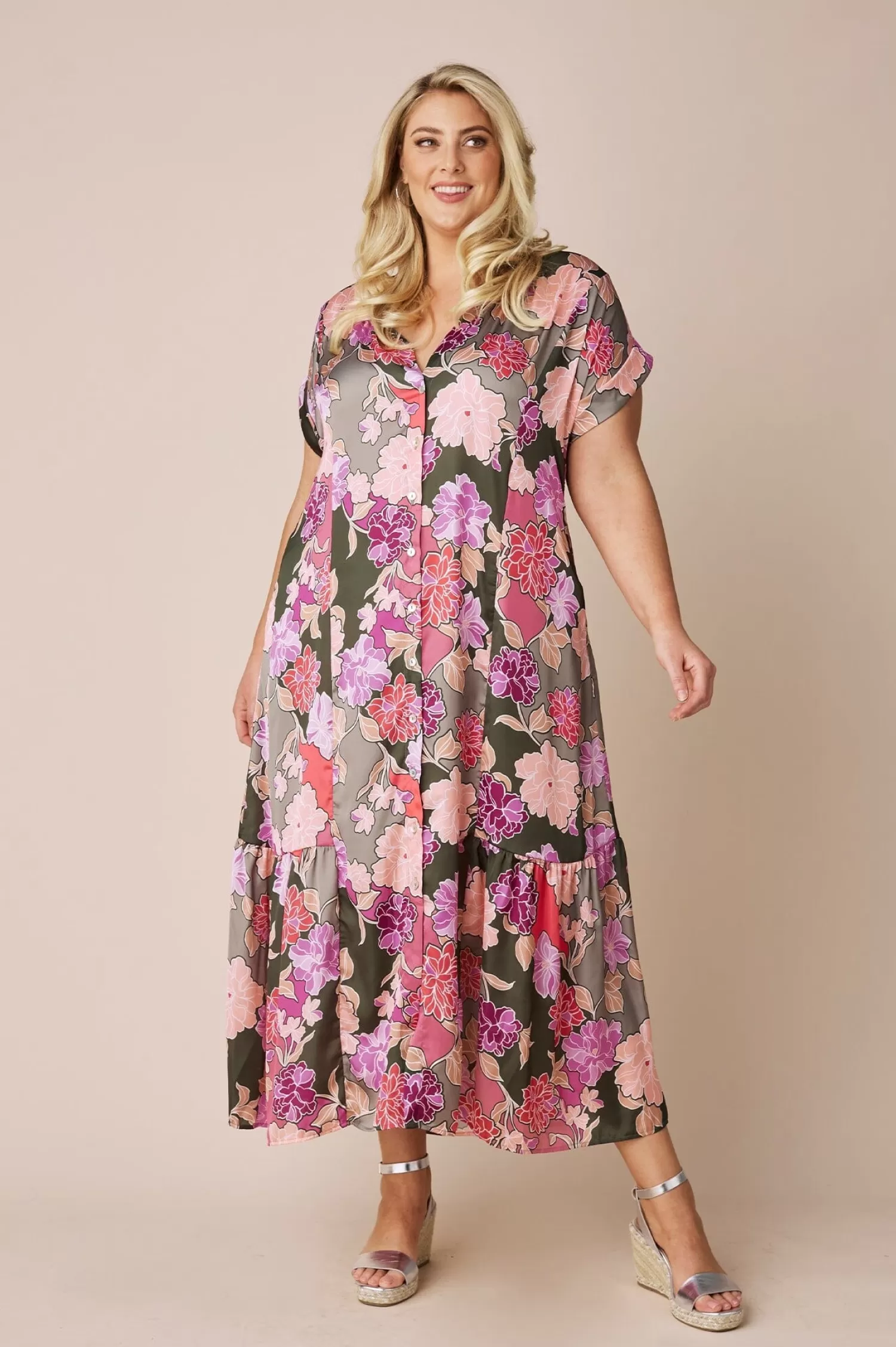 Carolina Short Sleeve*Brea Floral Dress