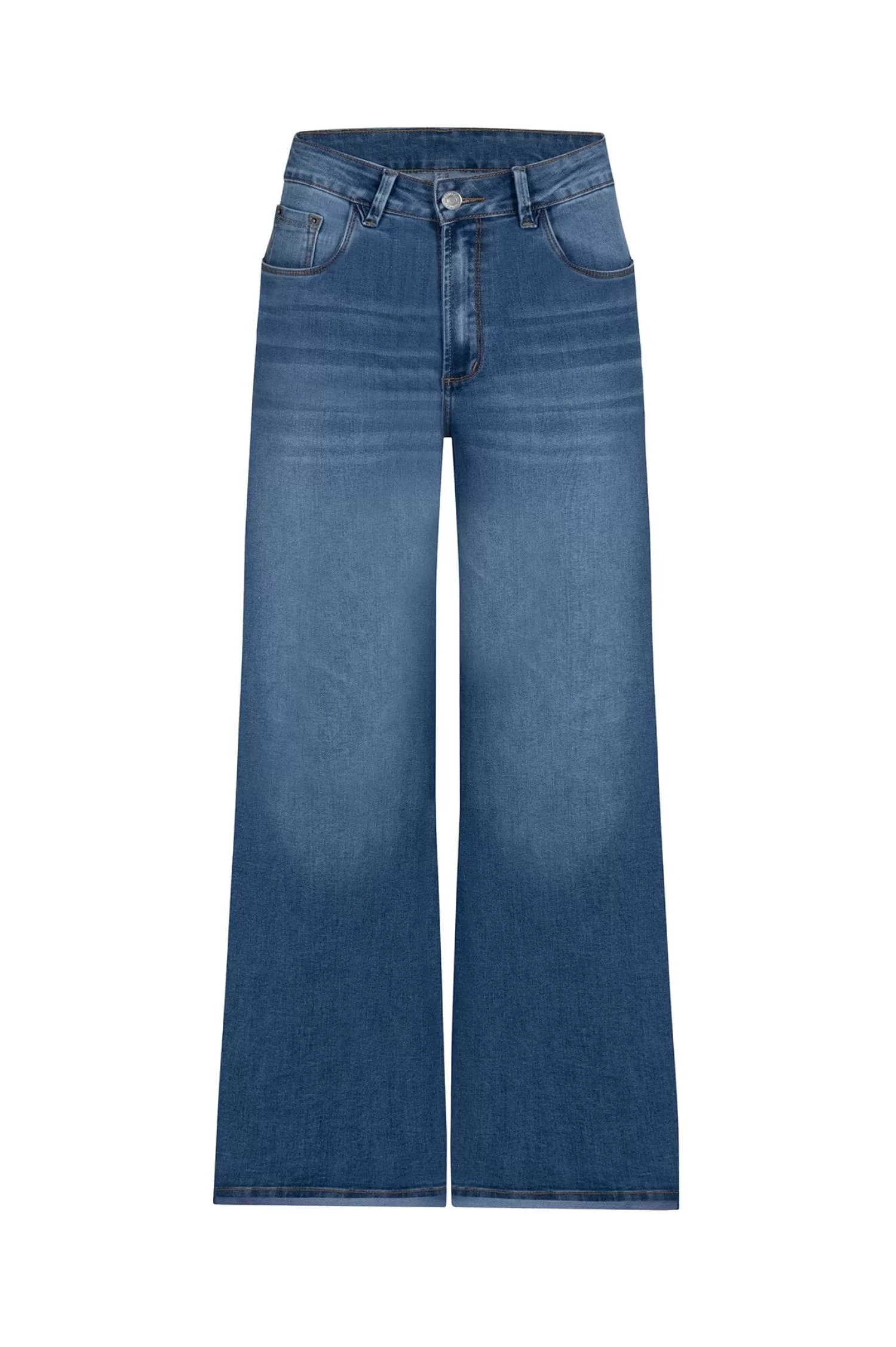 Carolina Jeans*Cammy High Rise Wide Leg Denim Jeans