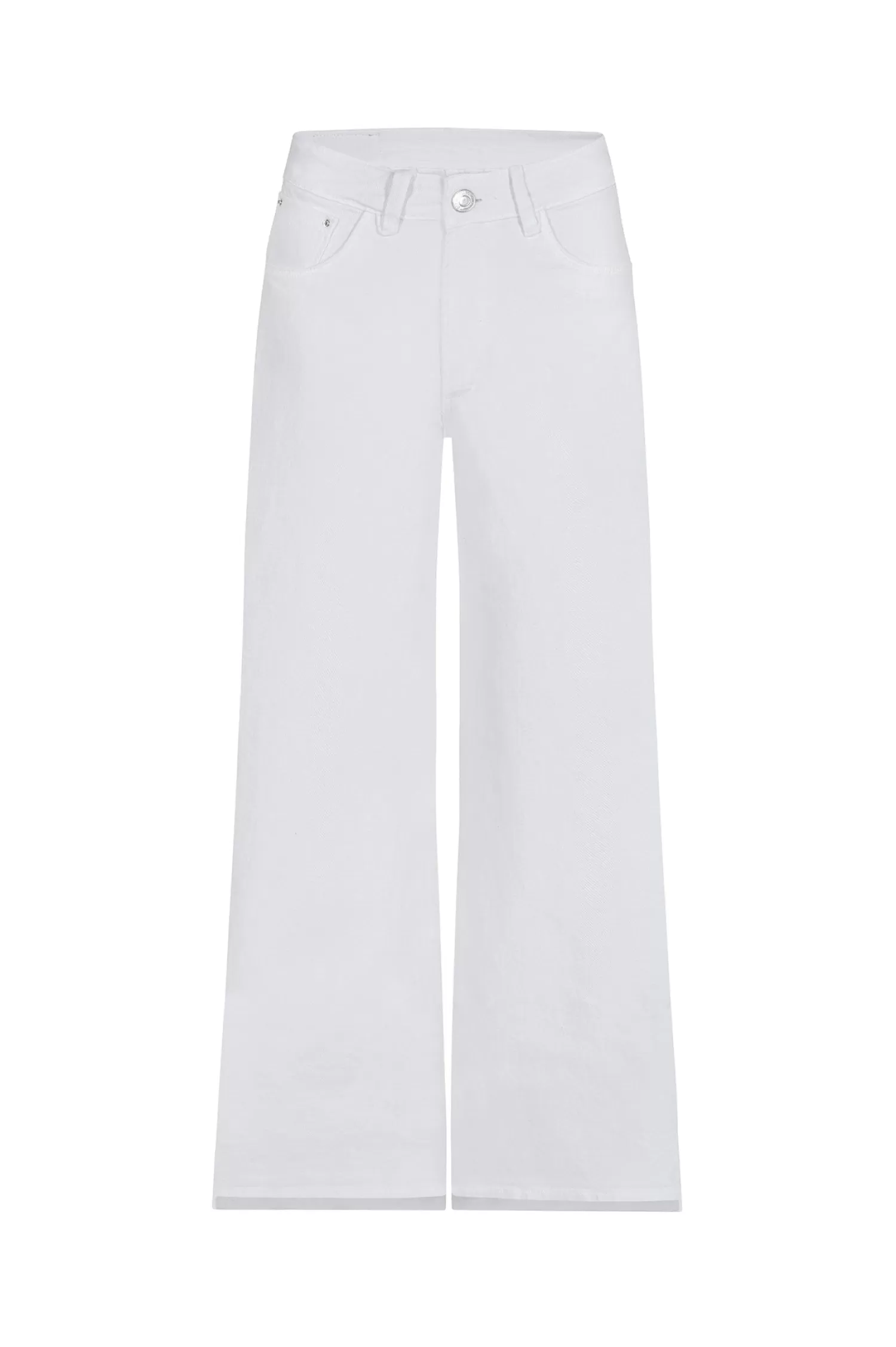 Carolina Jeans*Cammy High Rise Wide Leg White Jeans