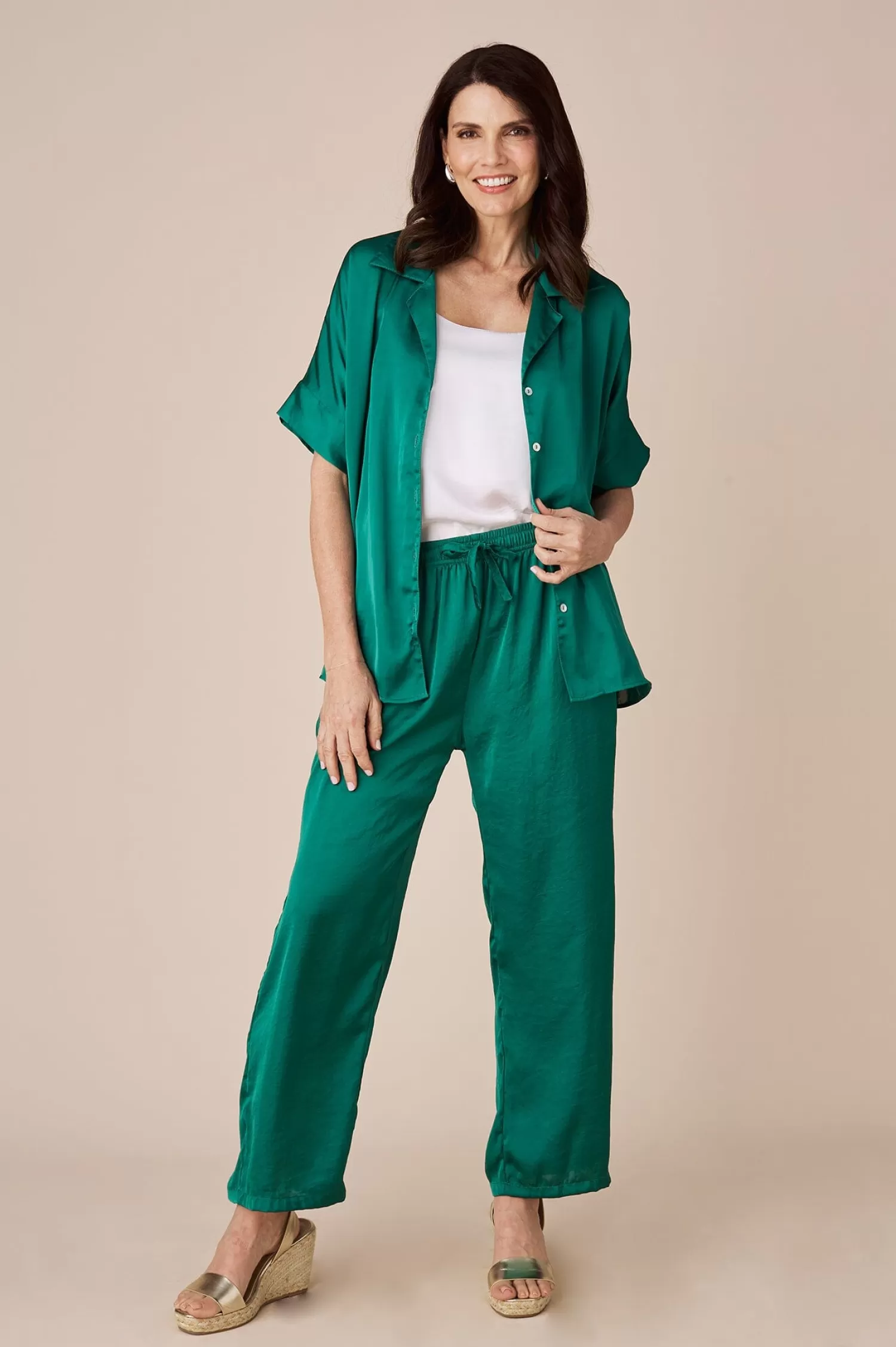 Carolina Pants*Casey Pants Emerald- Pre Order