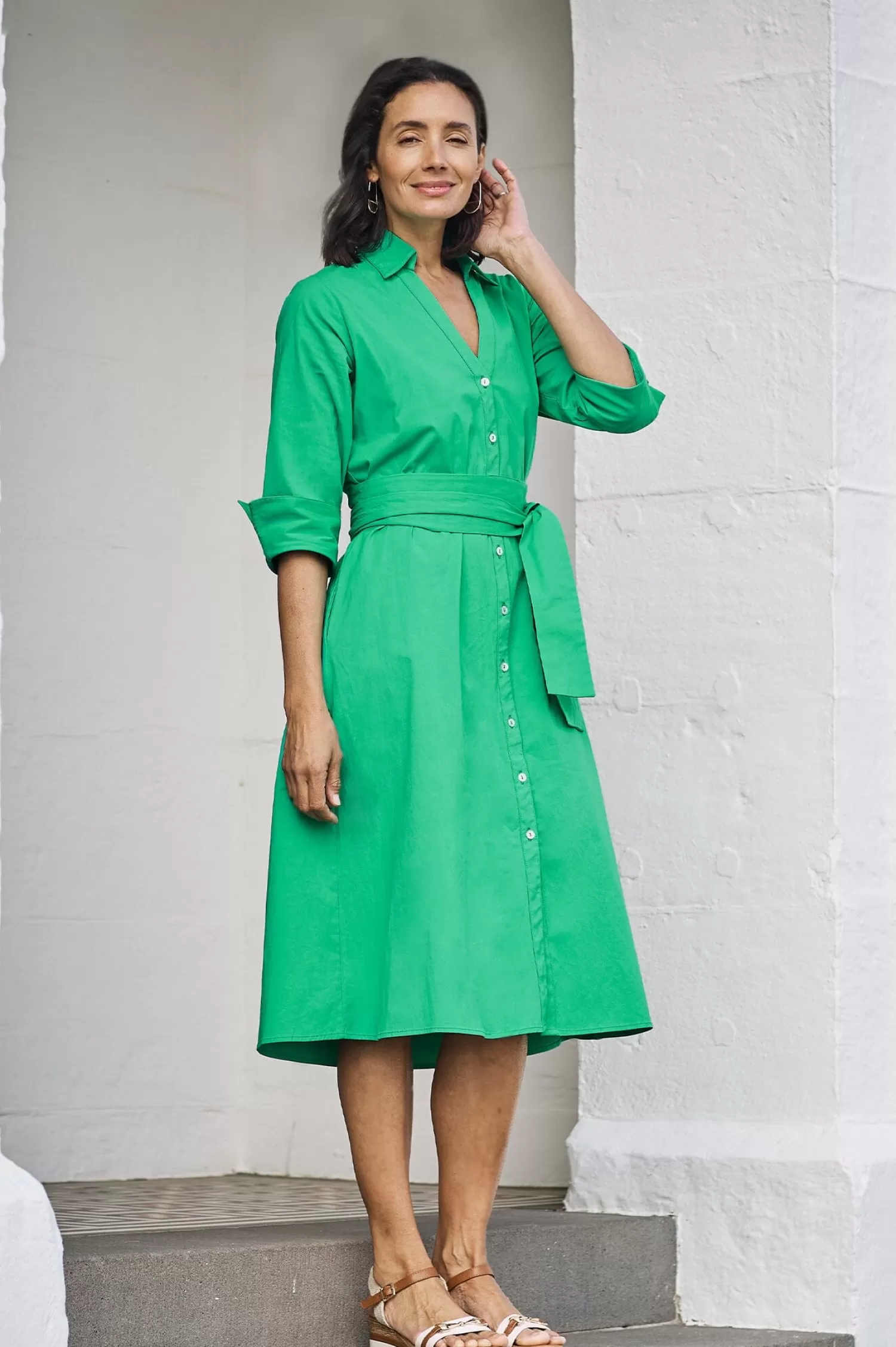 Carolina Long Sleeve | Short Sleeve*Celia Dress Green