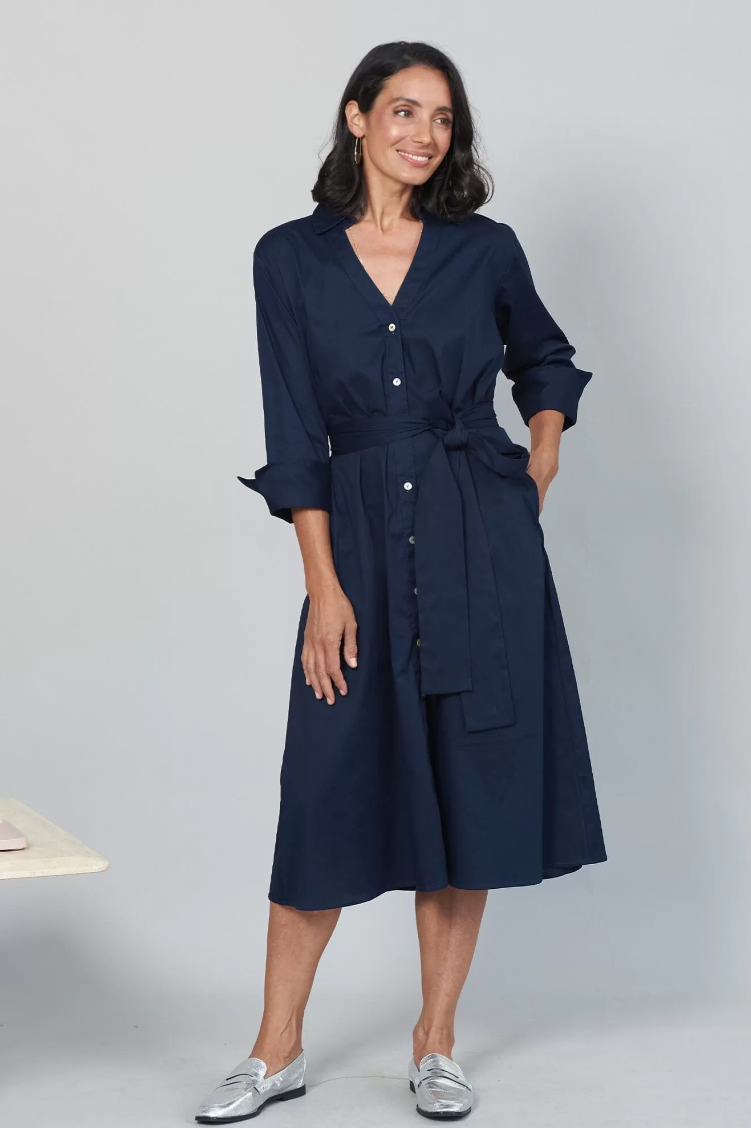 Carolina Long Sleeve | Short Sleeve*Celia Dress Navy