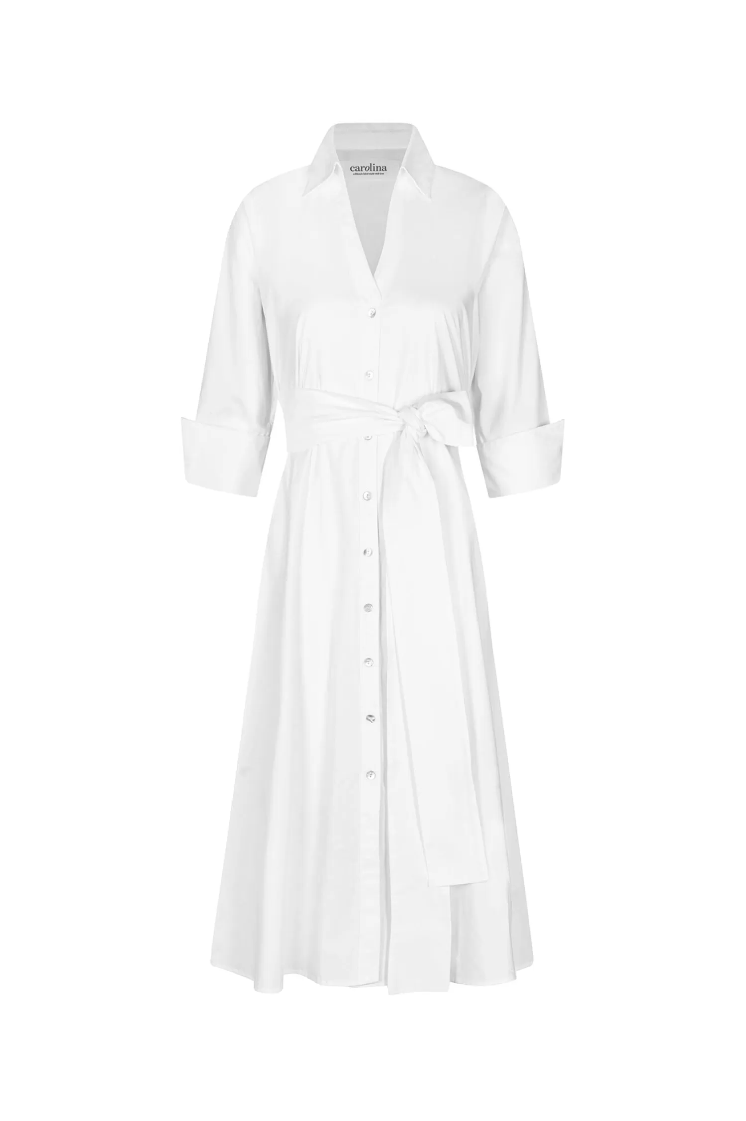 Carolina Long Sleeve | Short Sleeve*Celia Dress White