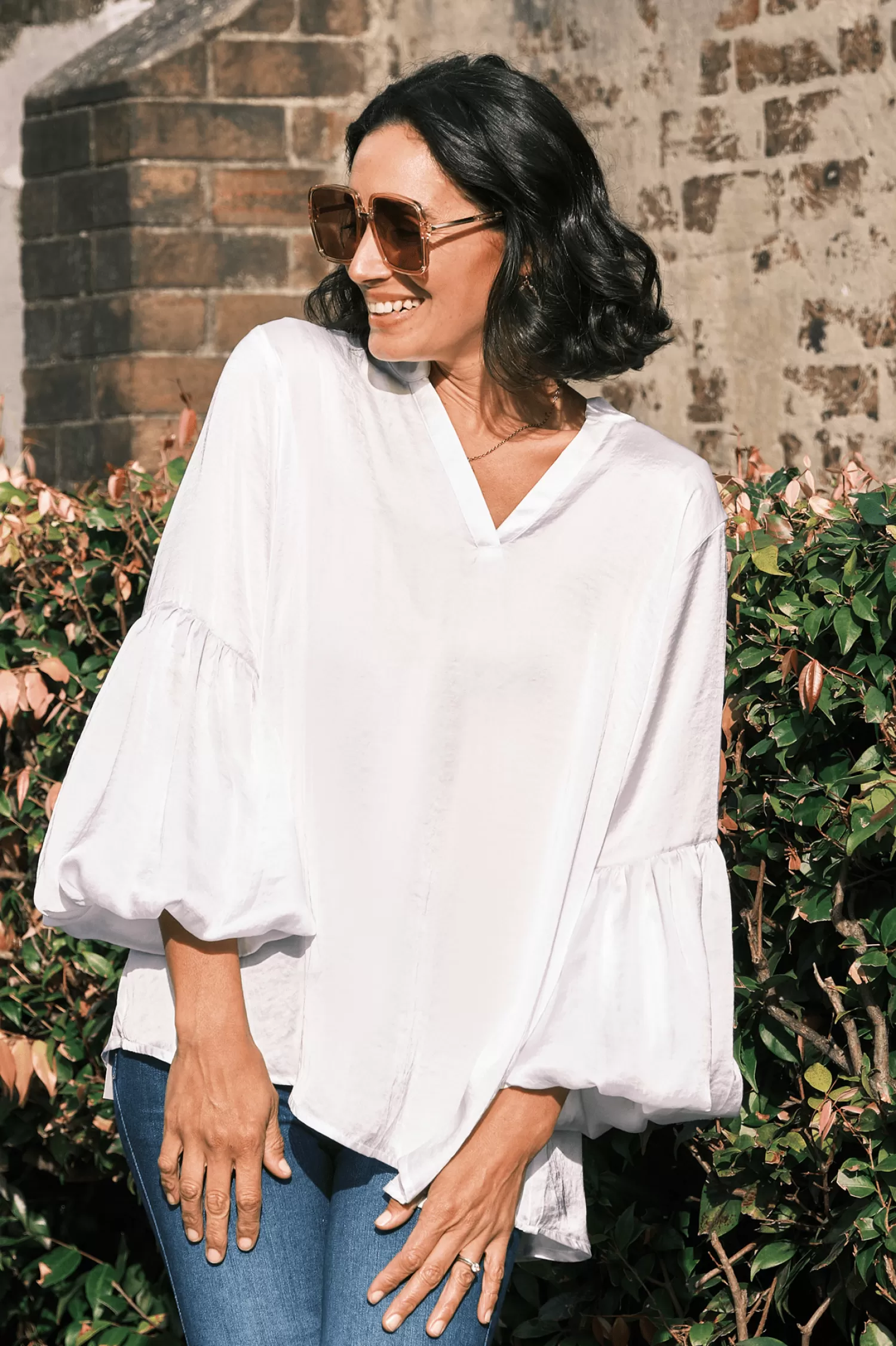 Carolina Long Sleeve*Comino Long Sleeve Top White