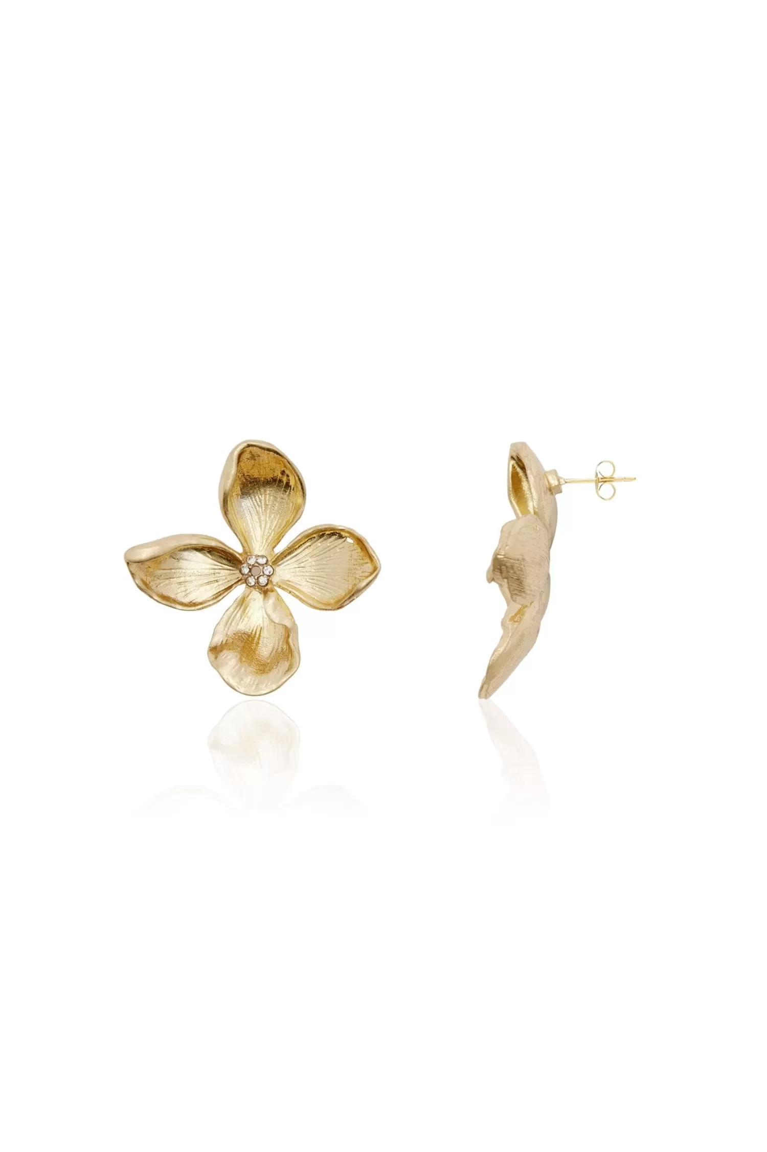 Carolina Earrings*Danna Floral Earrings Gold