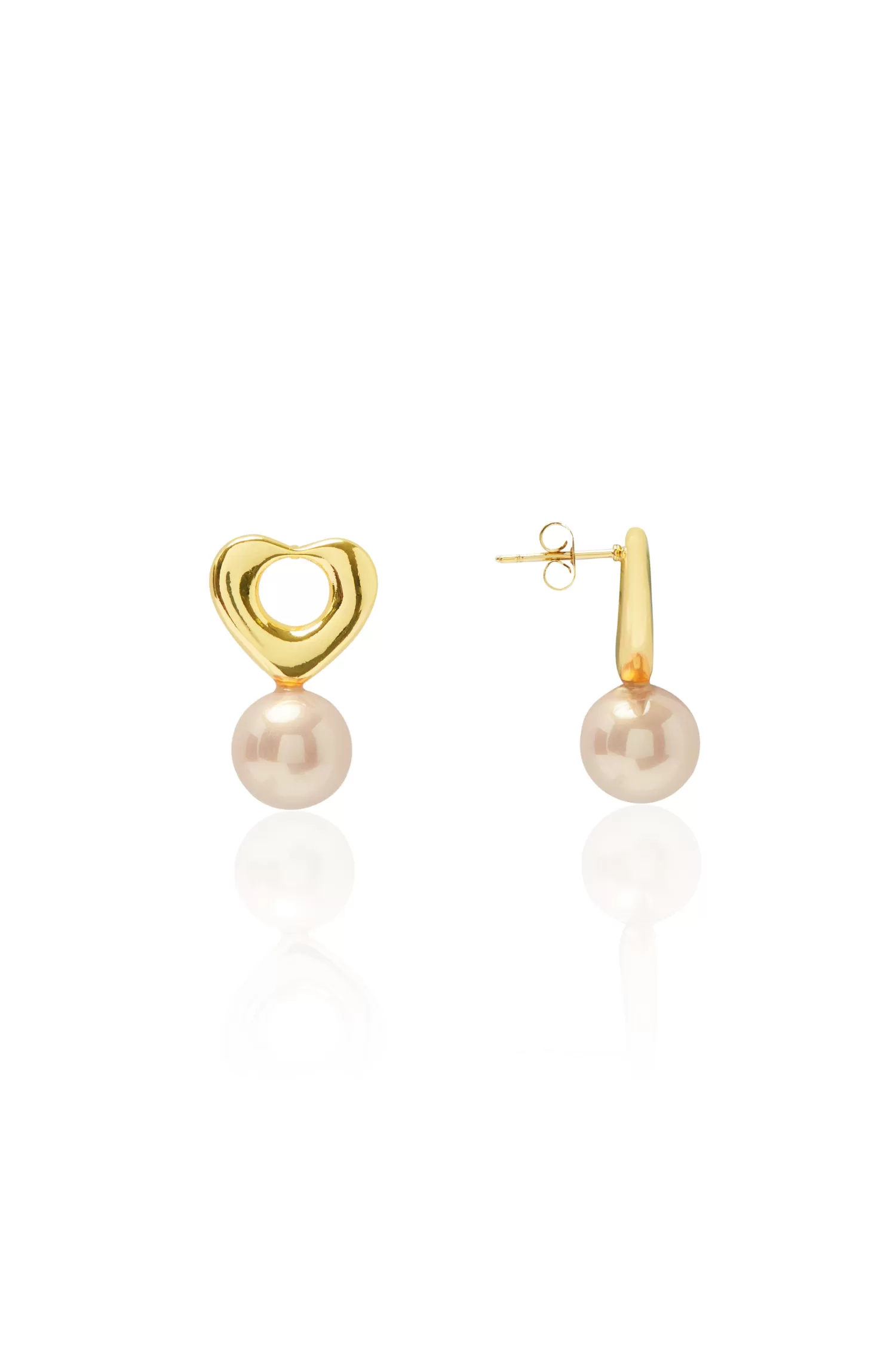 Carolina Earrings*Dayana Love Pearl Earrings Blush