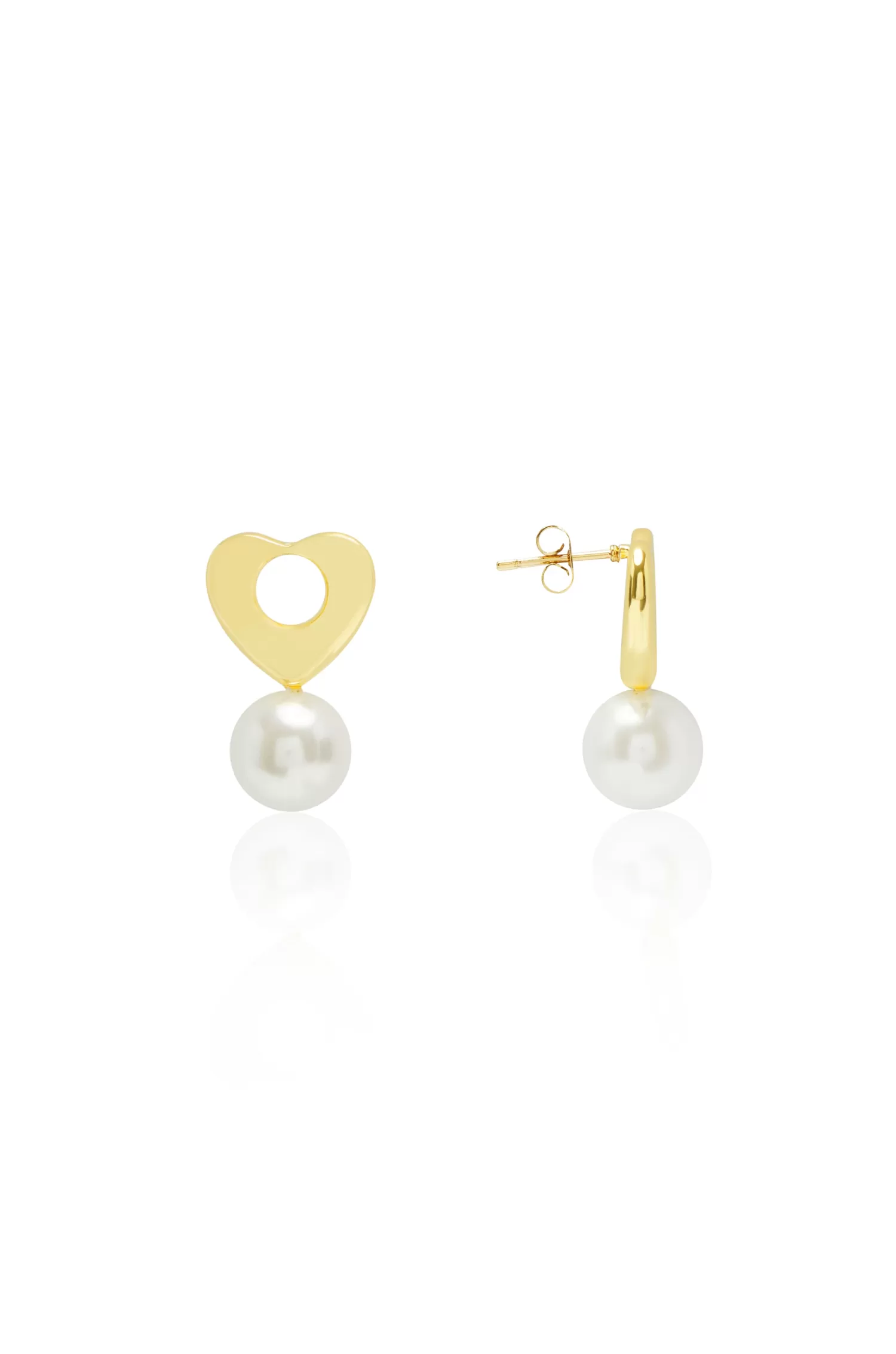 Carolina Earrings*Dayana Love Pearl Earrings White