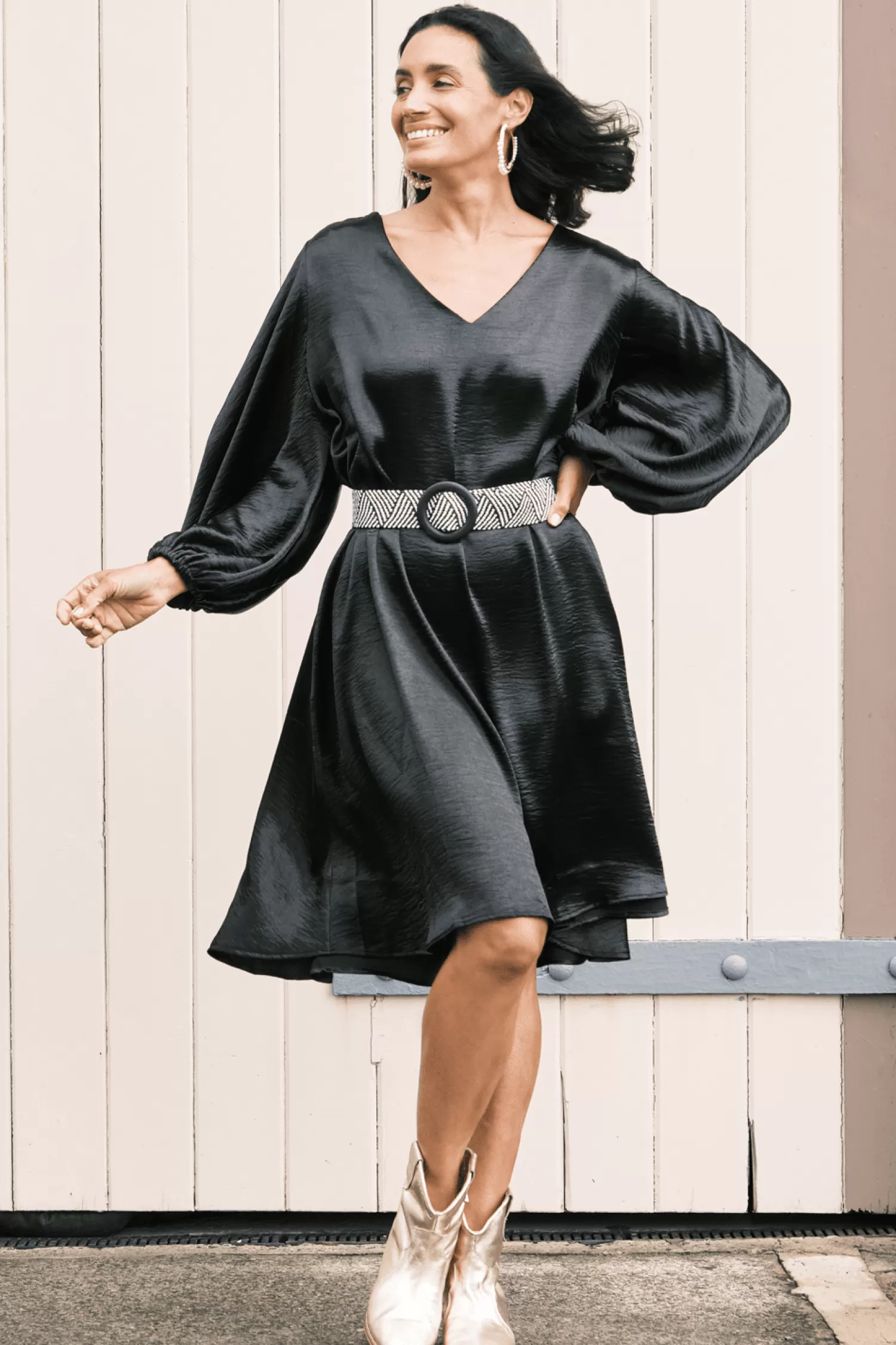 Carolina Long Sleeve*Eliana Dress Black