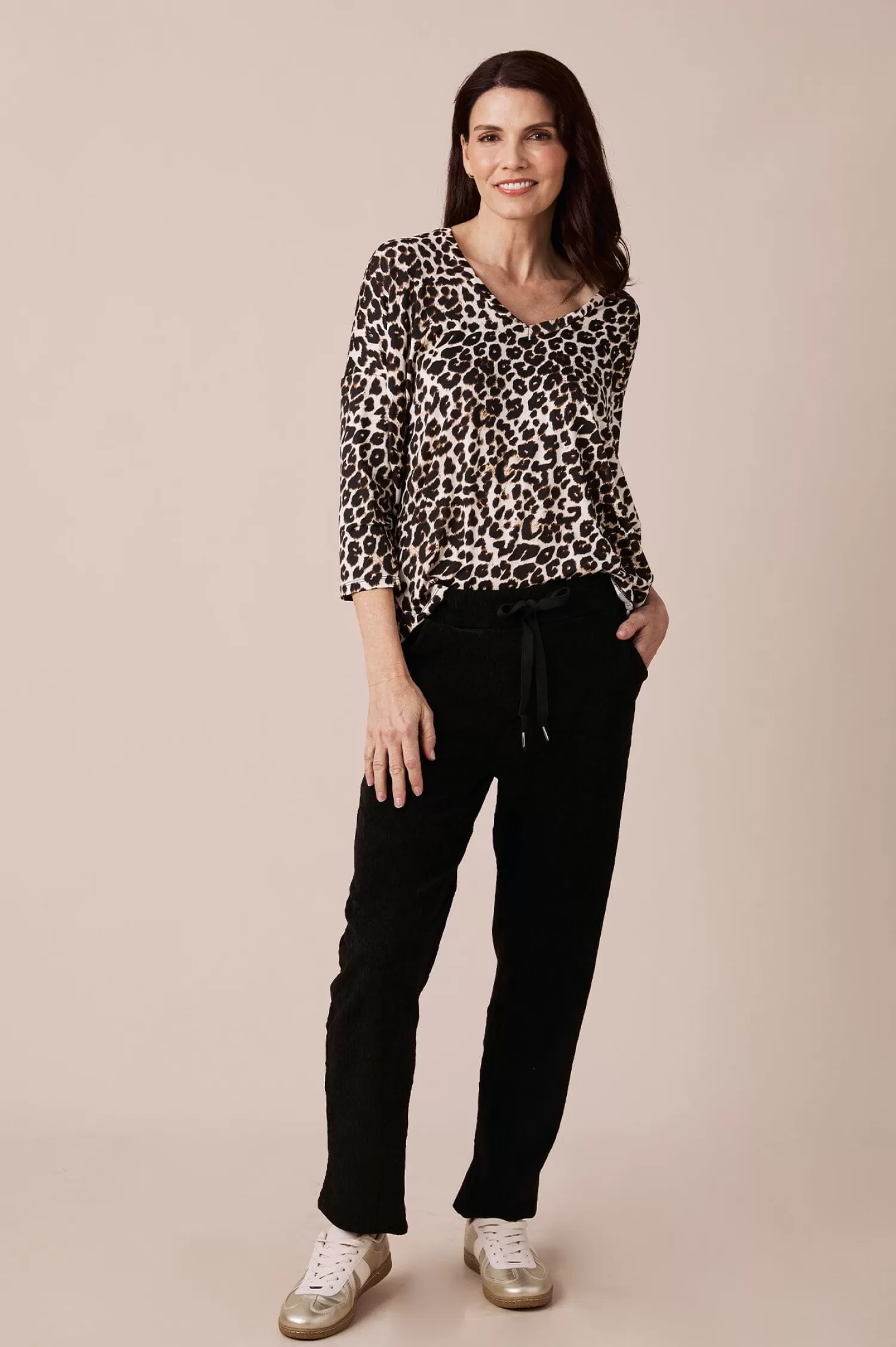 Carolina Long Sleeve*Erica Essential Long Sleeve Top Animal Print