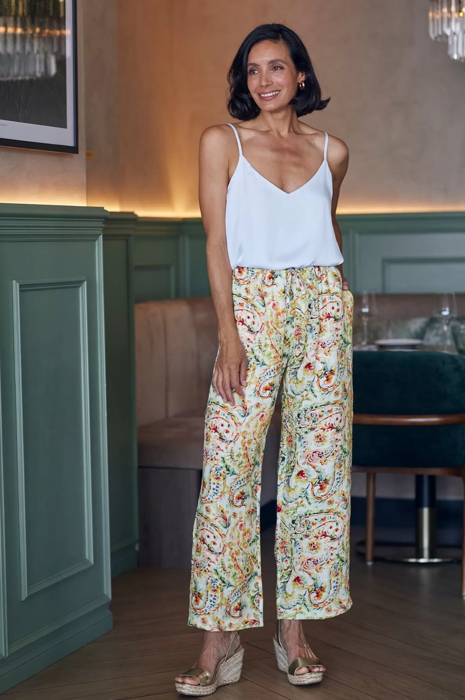 Carolina Pants*Everleigh Floral Linen Pants