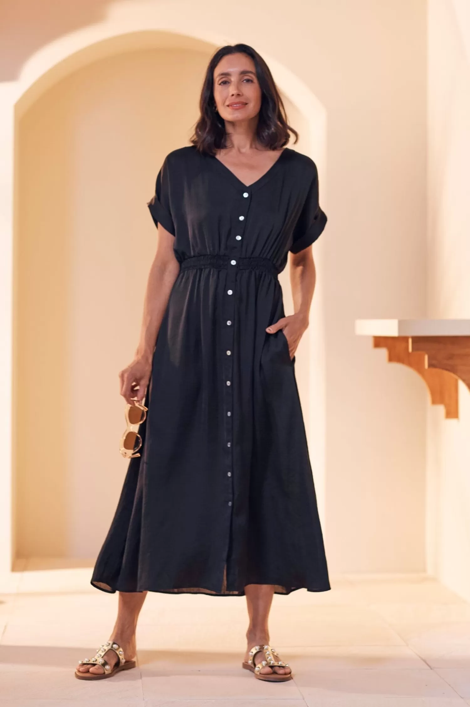 Carolina Short Sleeve*Georgina Dress Black