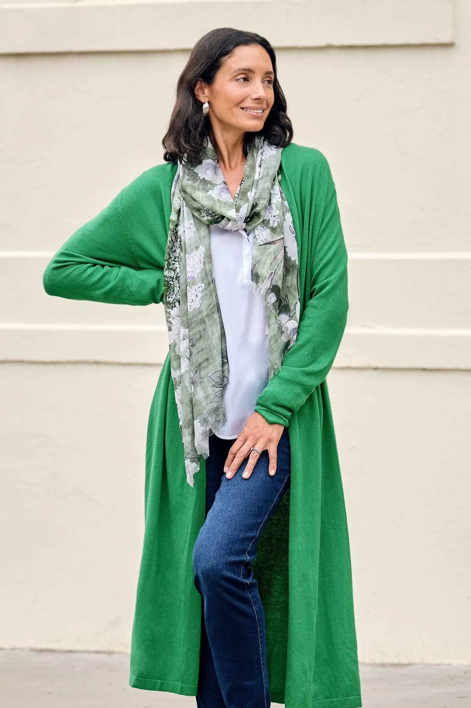 Carolina Knitwear*Gracelyn Cardigan Apple Green