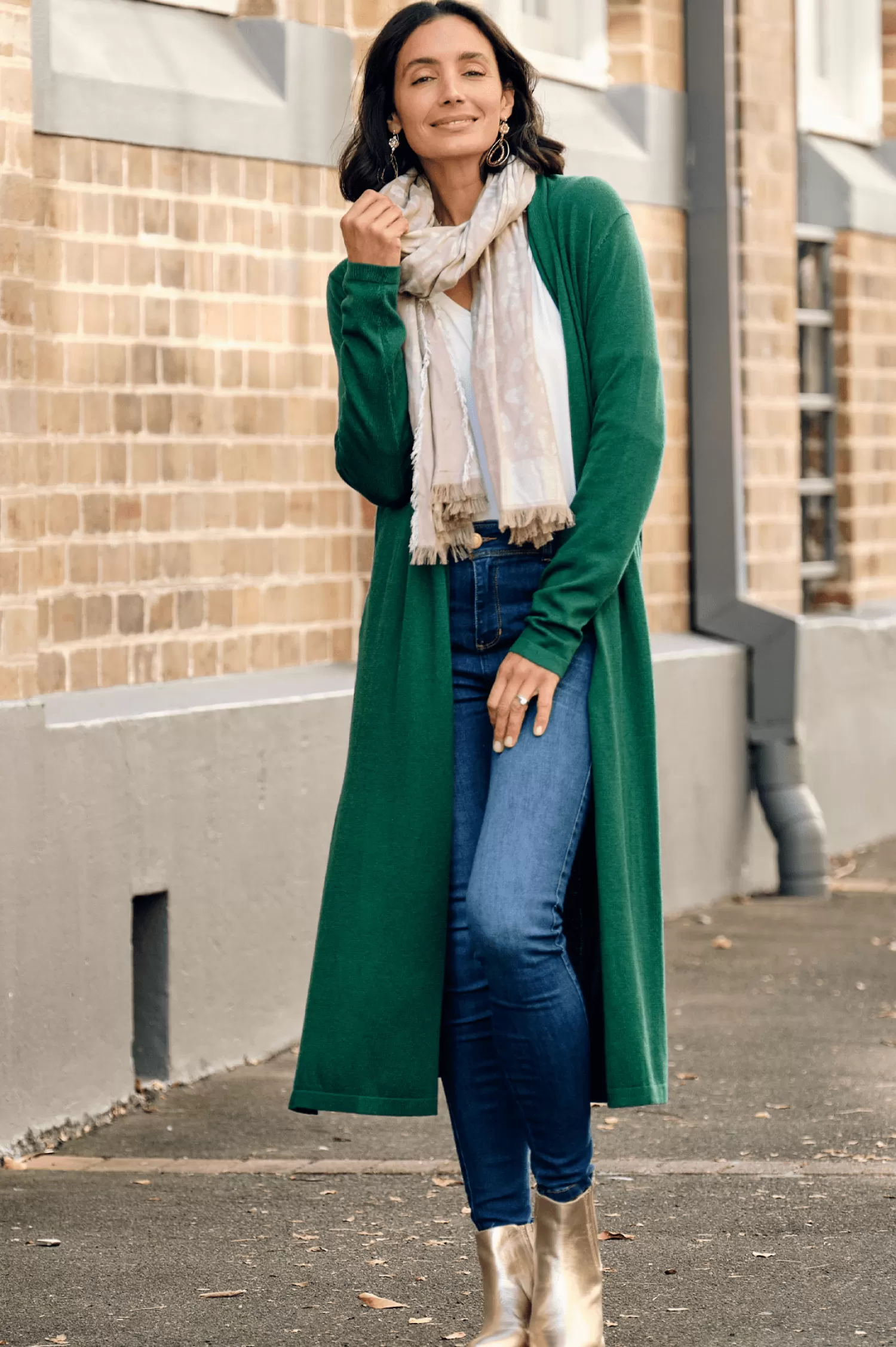 Carolina Knitwear*Gracelyn Cardigan Emerald