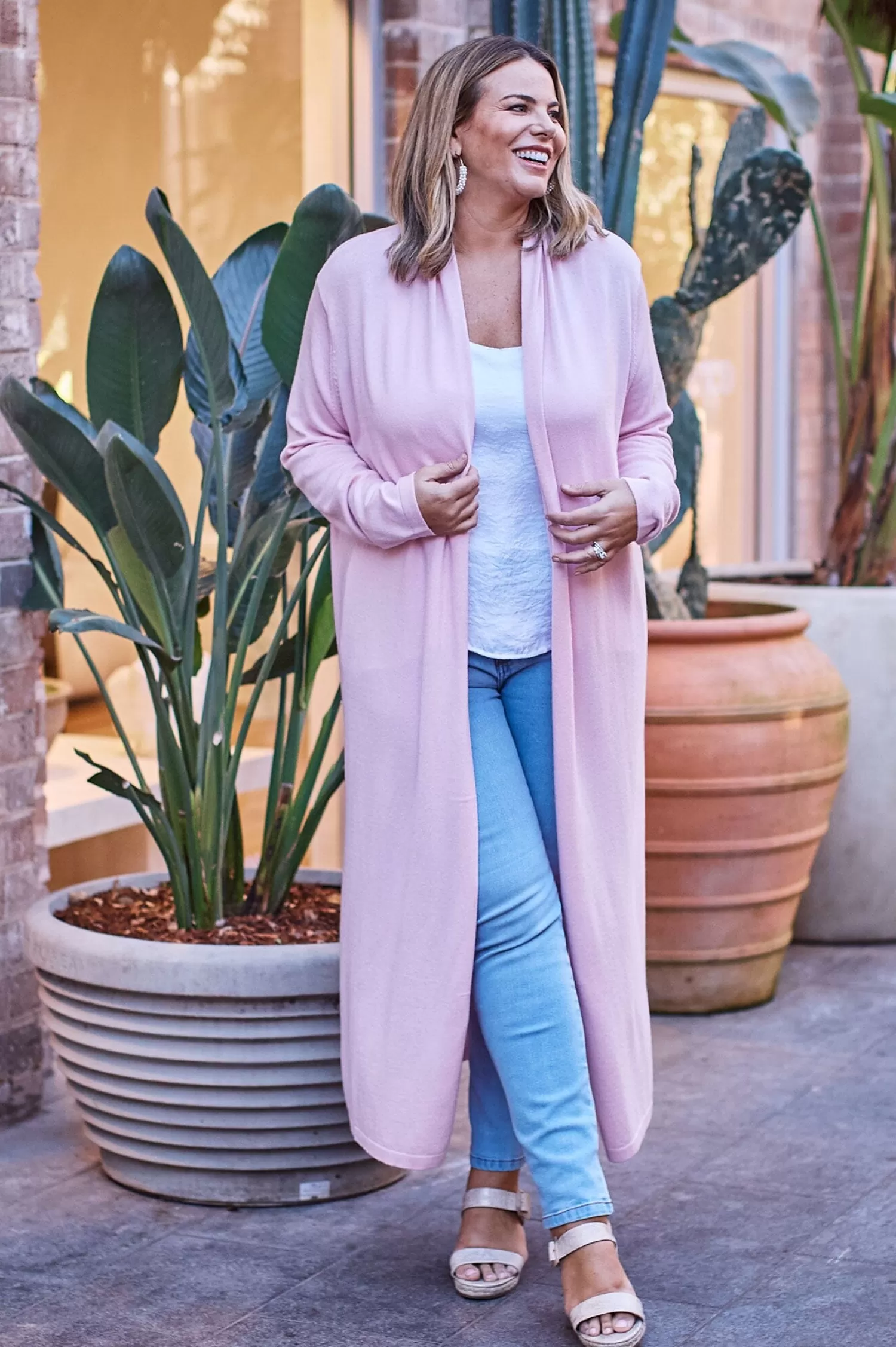 Carolina Knitwear*Gracelyn Cardigan Pink