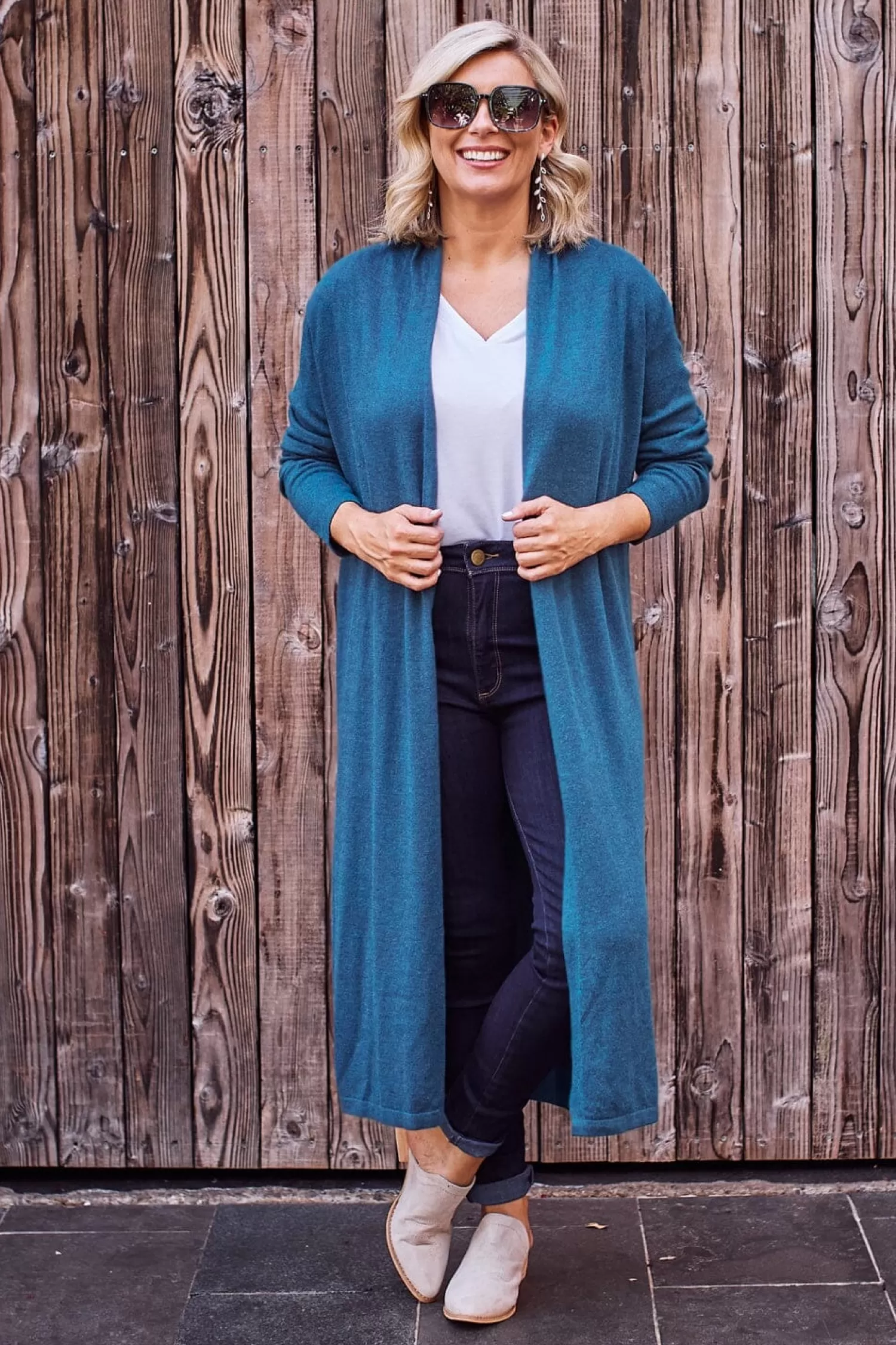 Carolina Knitwear*Gracelyn Cardigan Sapphire Blue