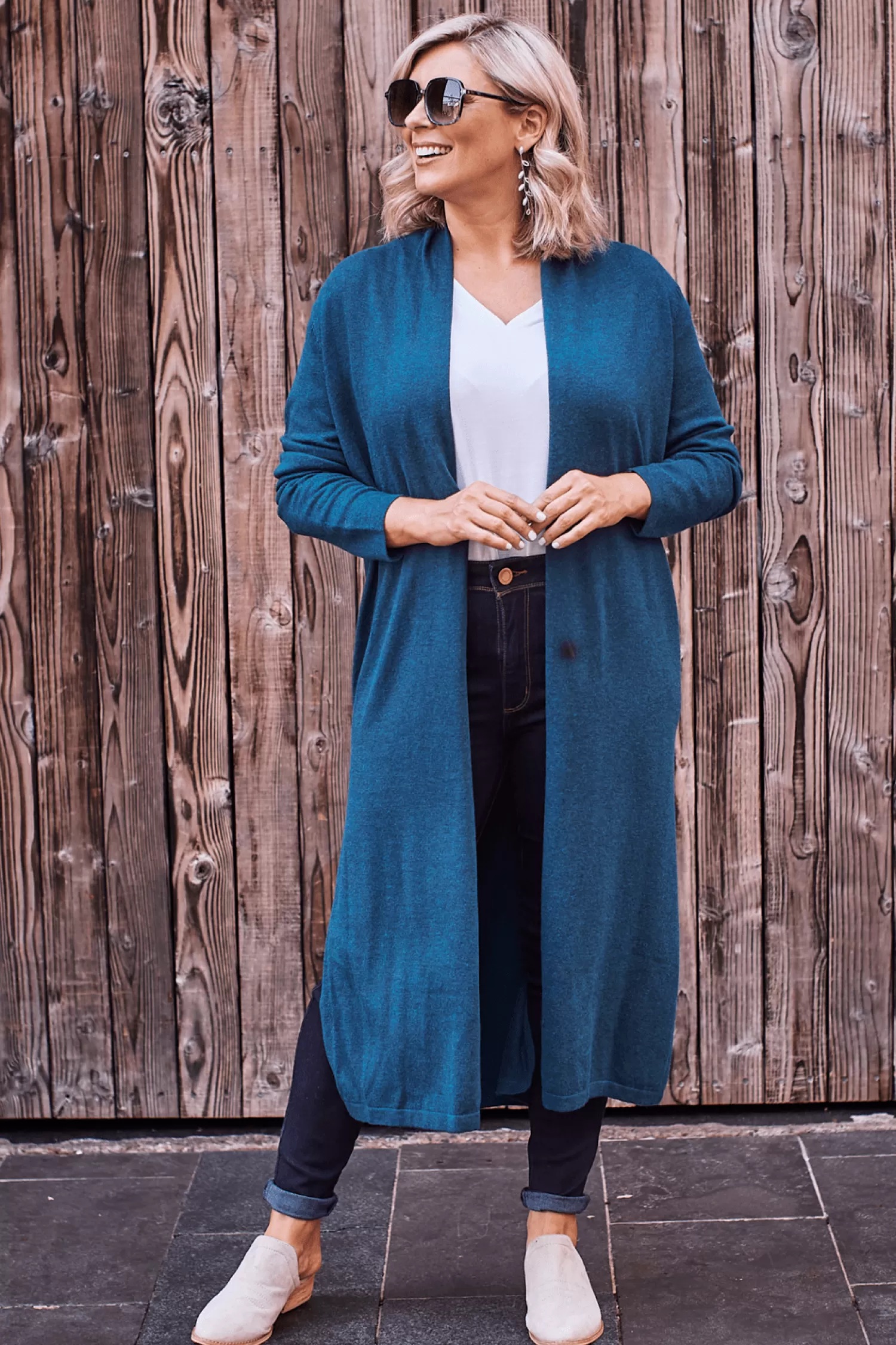 Carolina Knitwear*Gracelyn Cardigan Teal