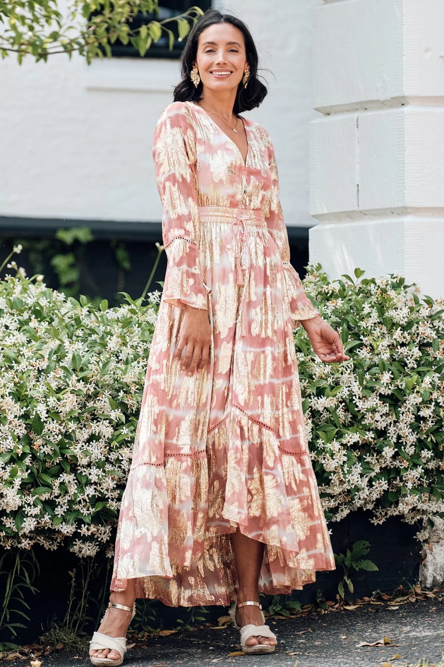 Carolina Long Sleeve*Halina Dress in Blush