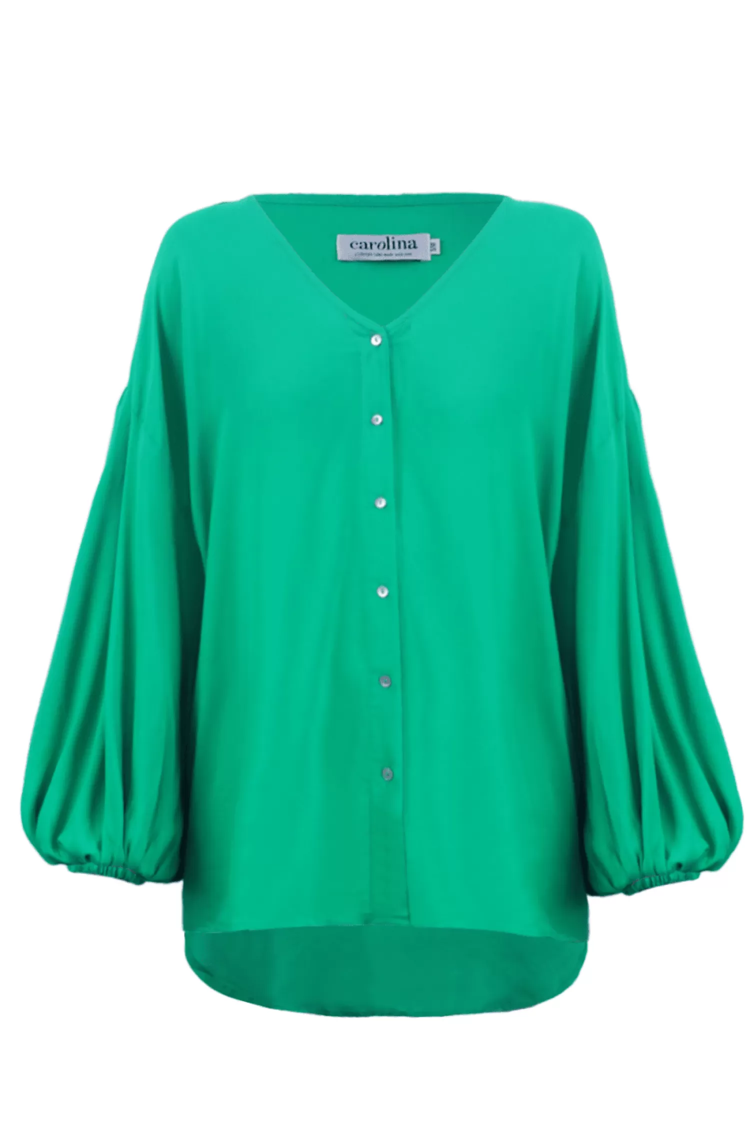 Carolina Long Sleeve*Halki V-Neck Long Sleeve Top Emerald