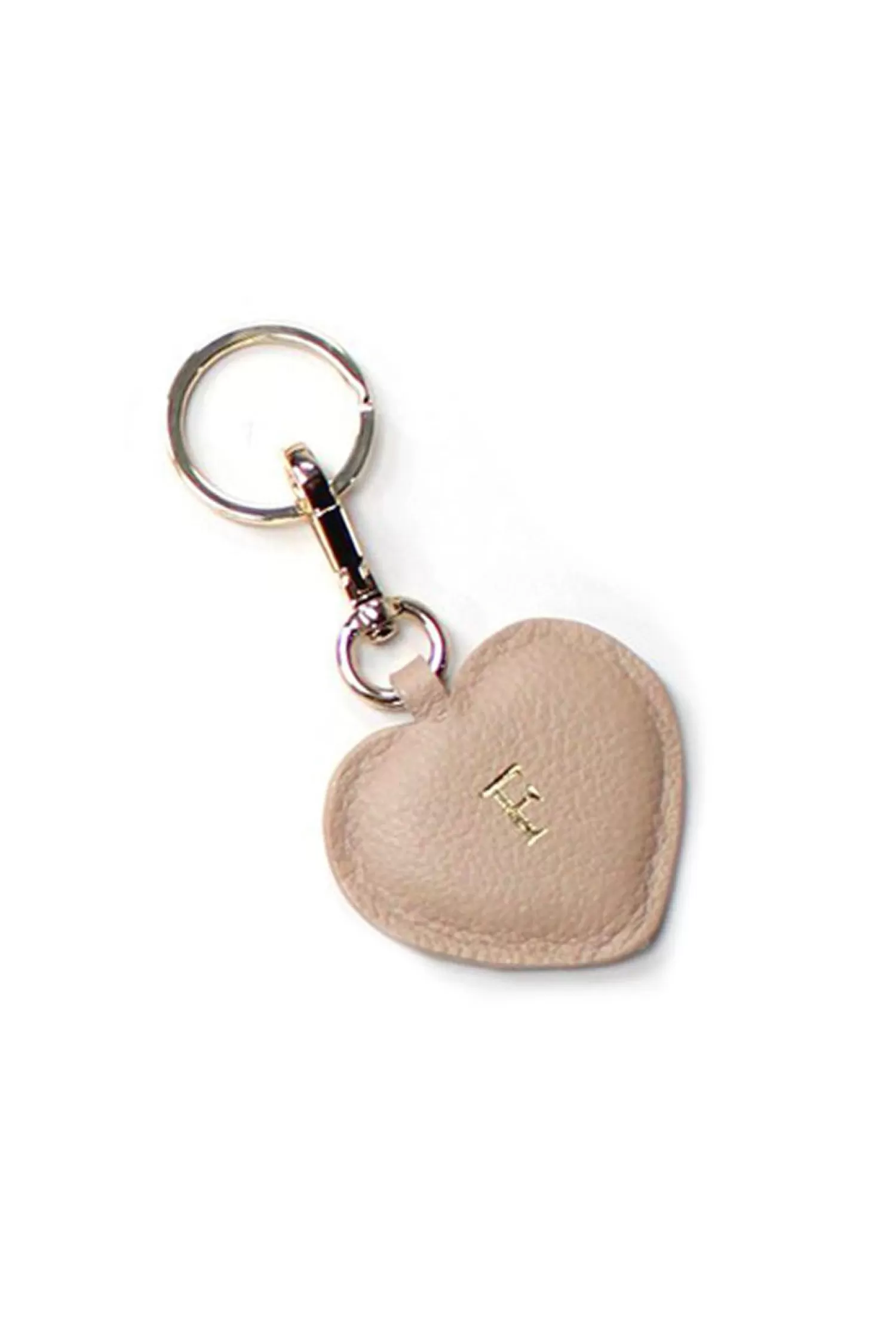 Carolina Travel Accessories | Travel Accessories*Heart Leather Keyring Nude