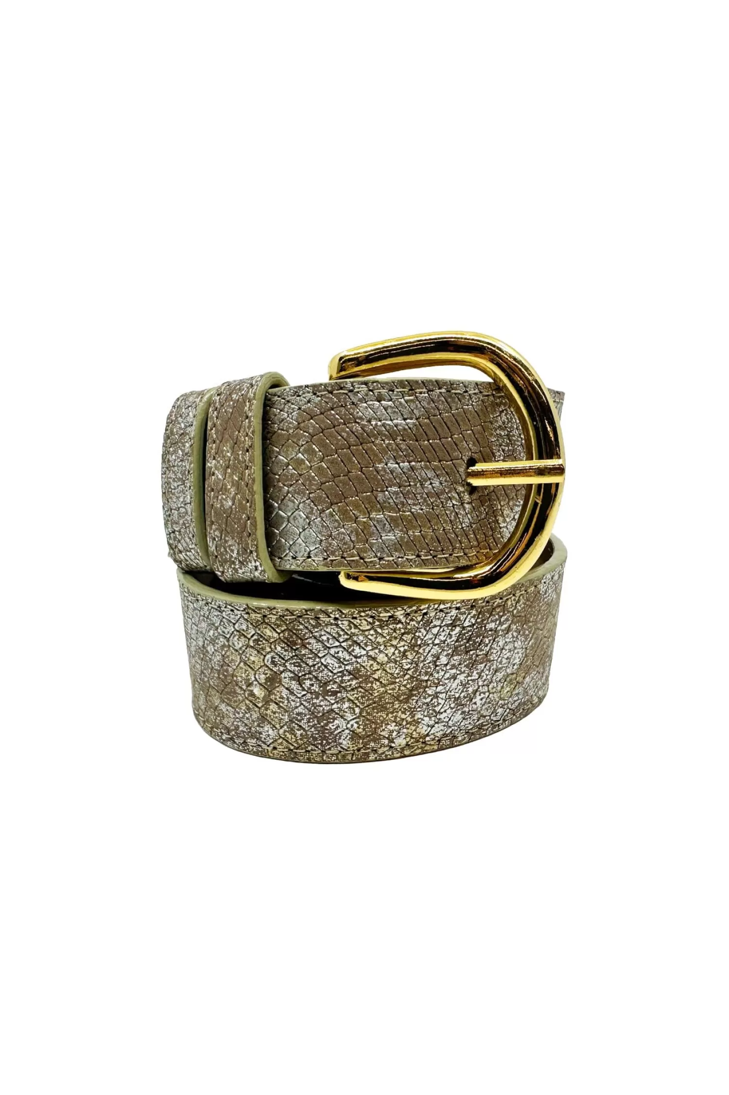 Carolina Belts | Belts*Jeans Belt Metallic Blush Snake Print