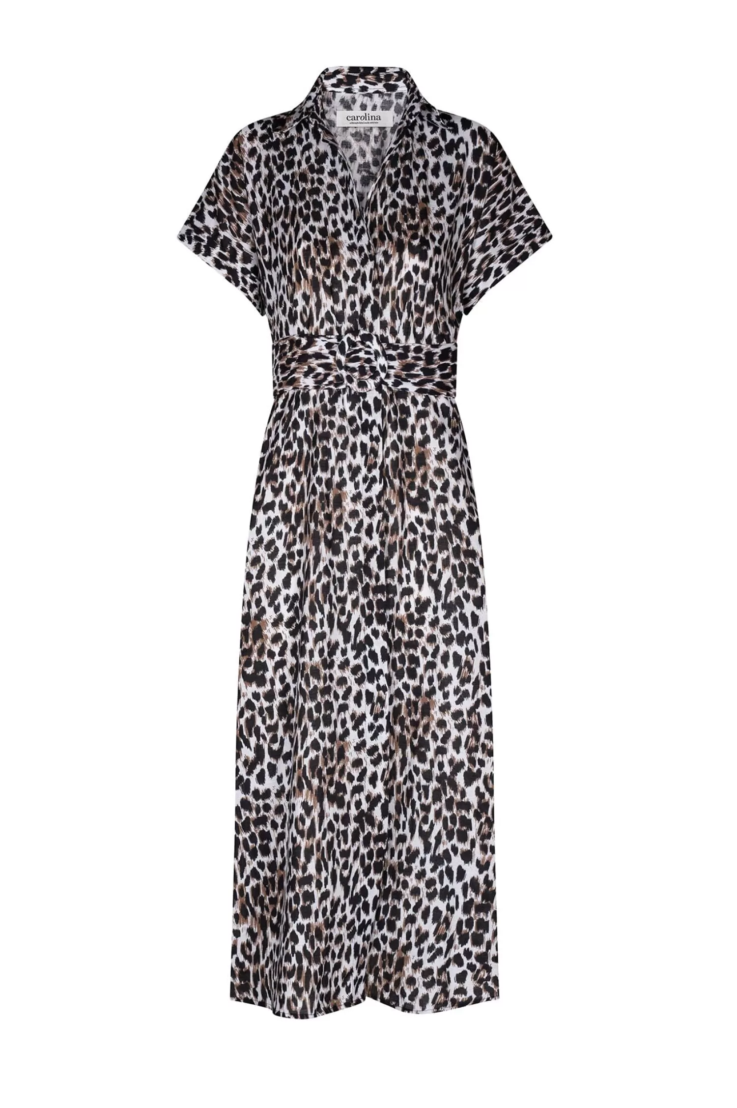 Carolina Short Sleeve*Kendi Animal Print Dress