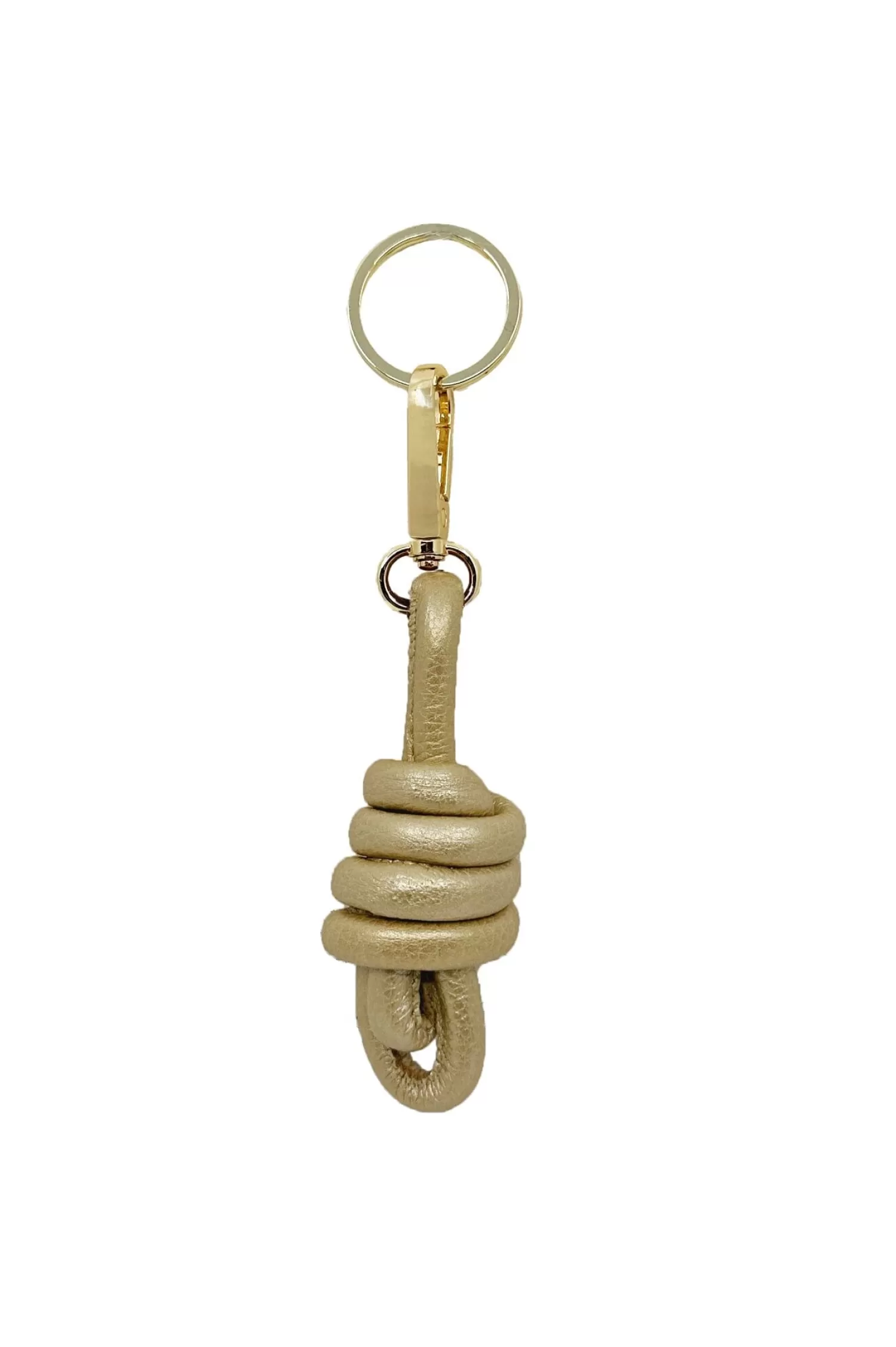 Carolina Travel Accessories | Travel Accessories*Knot Keyring Soft Leather Gold