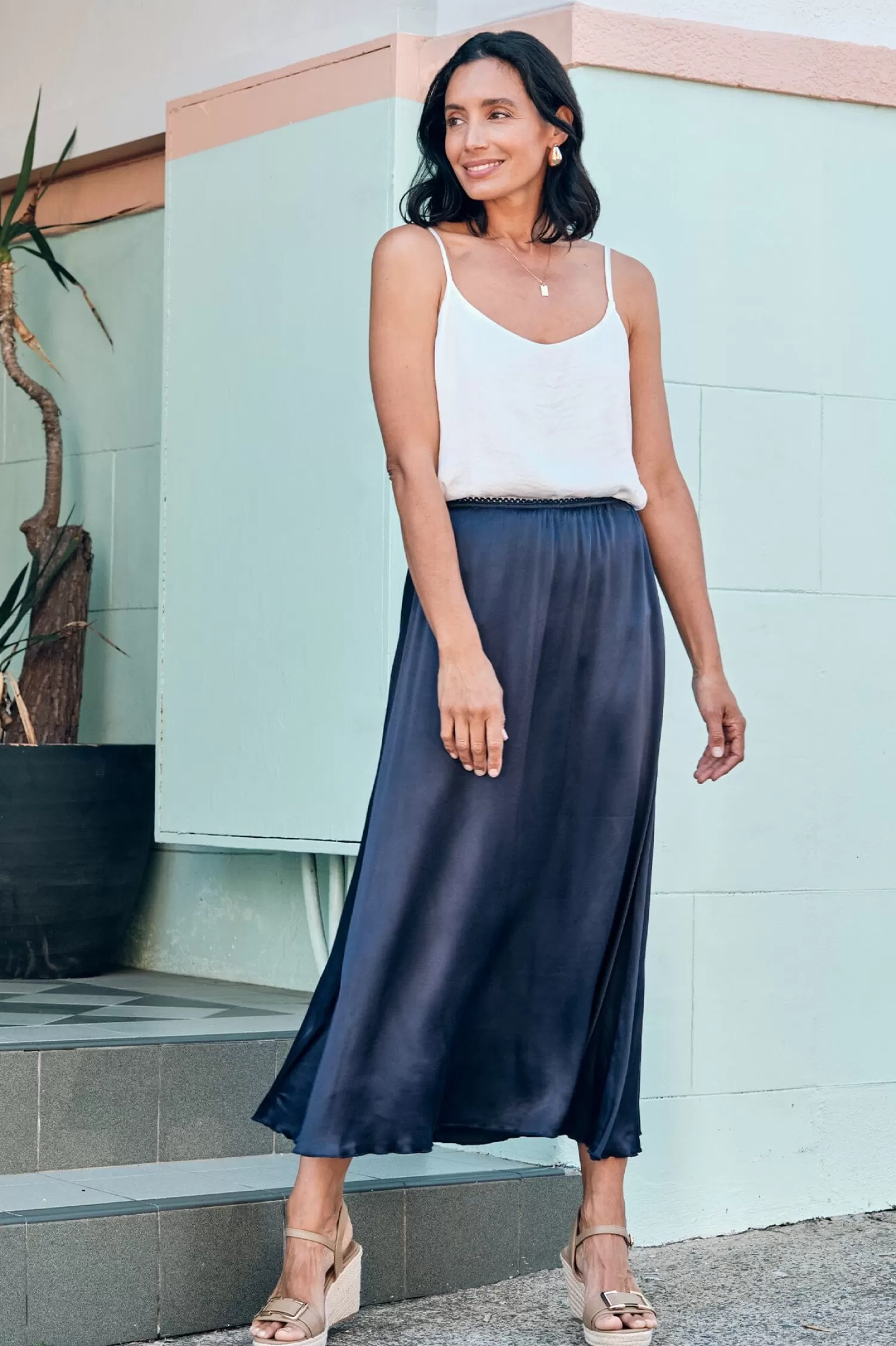 Carolina Skirts*Lauryn Skirt Navy