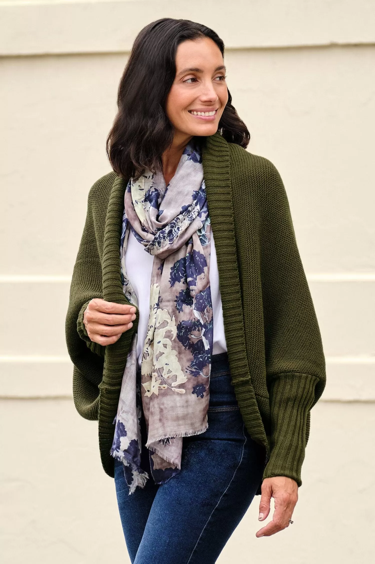 Carolina Knitwear*Leanne Cardigan Olive