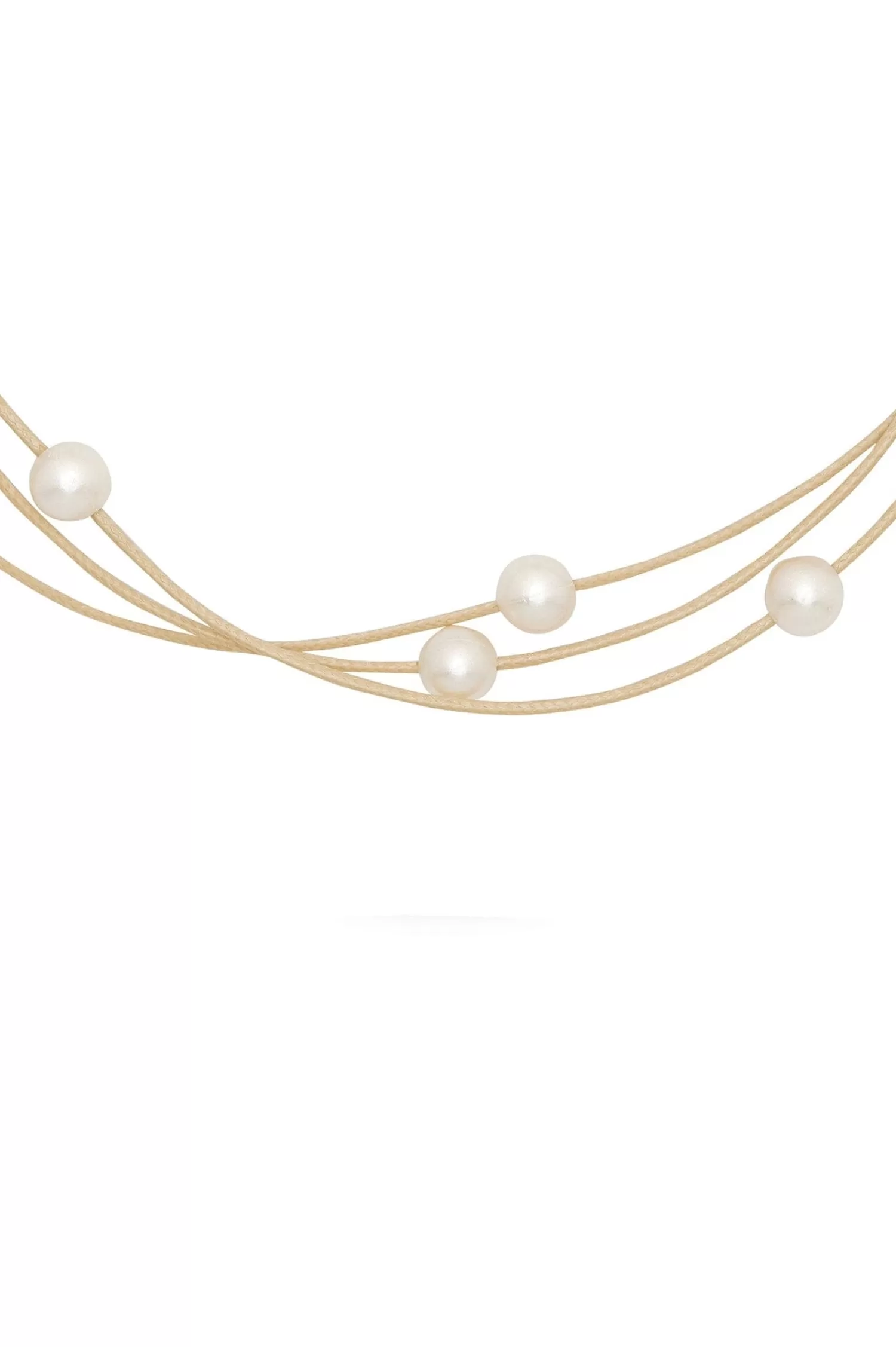 Carolina Necklaces*Leia Pearl Necklace Nude