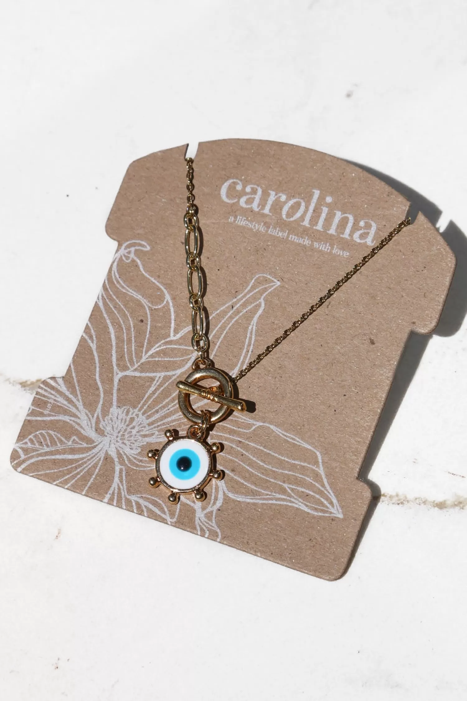 Carolina Necklaces*Leros Eye Necklace White