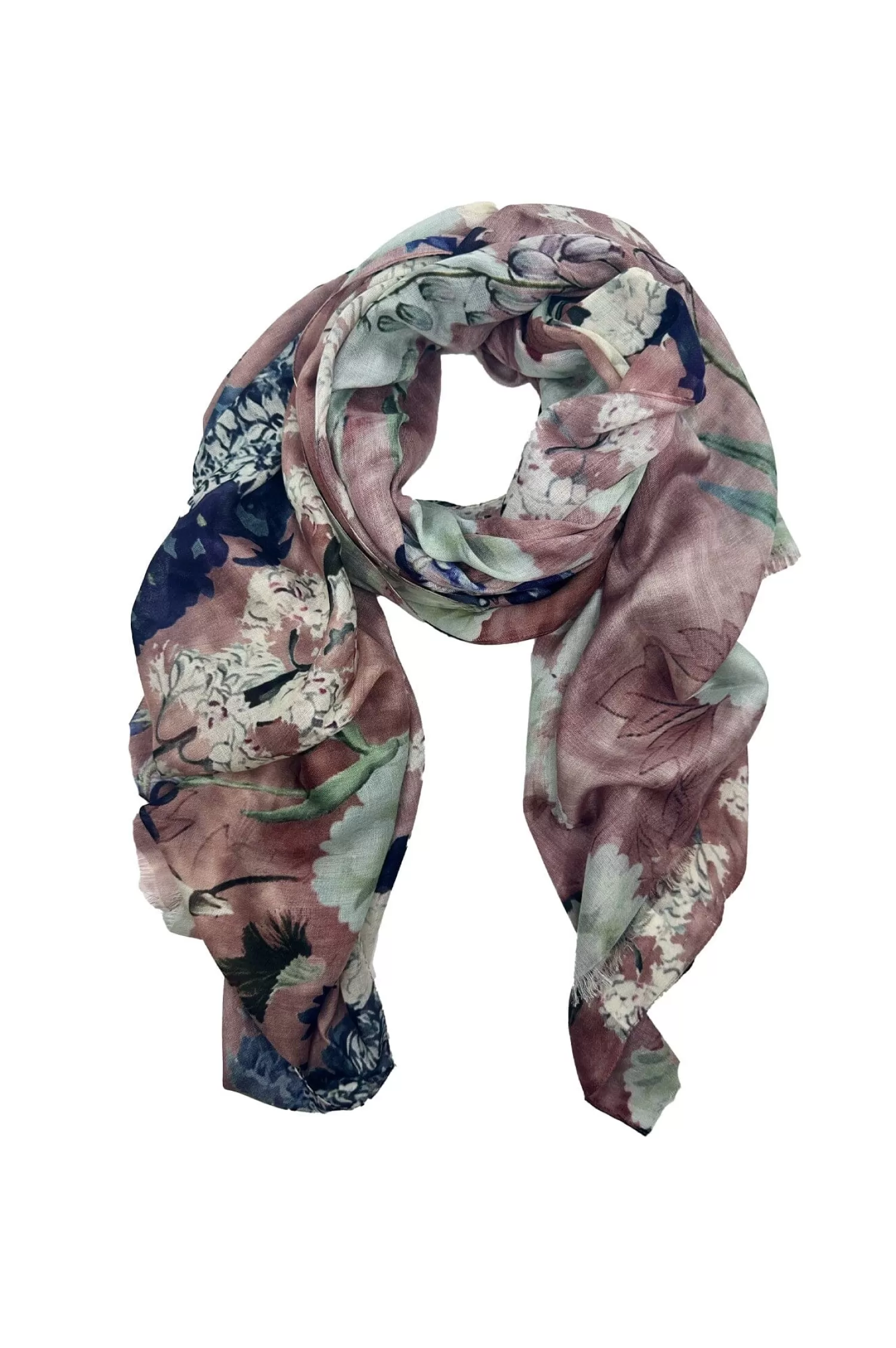 Carolina Scarves*Lissy Floral Modal Scarf Musk