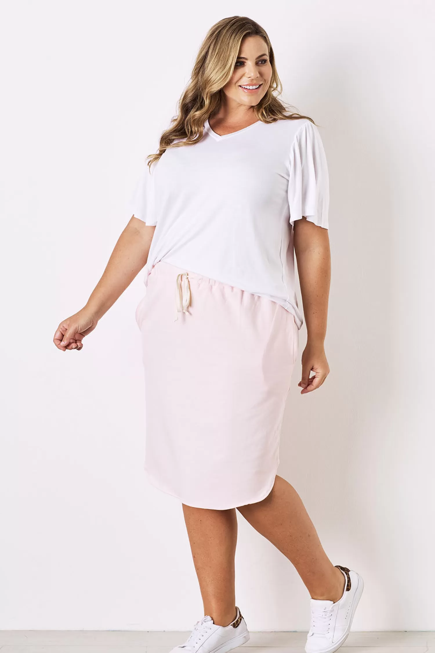 Carolina Loungewear*Loungewear Skirt Blush