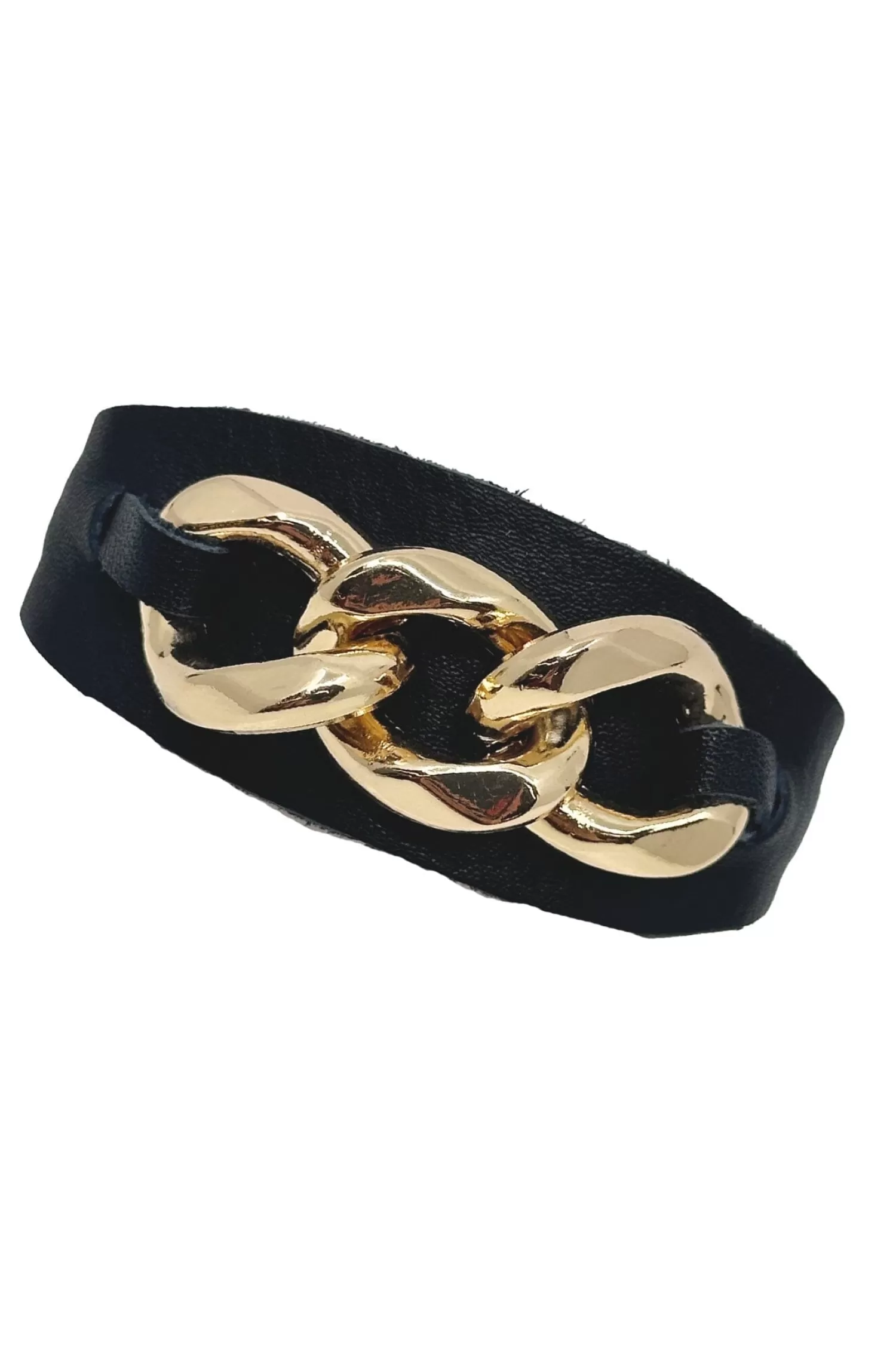 Carolina Bracelets*Madelyn Leather Bracelet Black